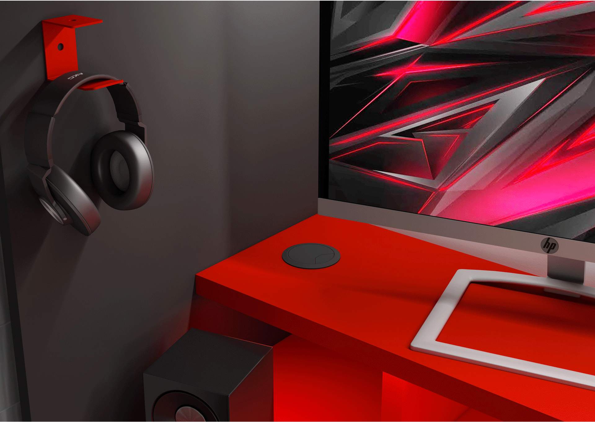 Gamer Bed Red & Black SET image 6