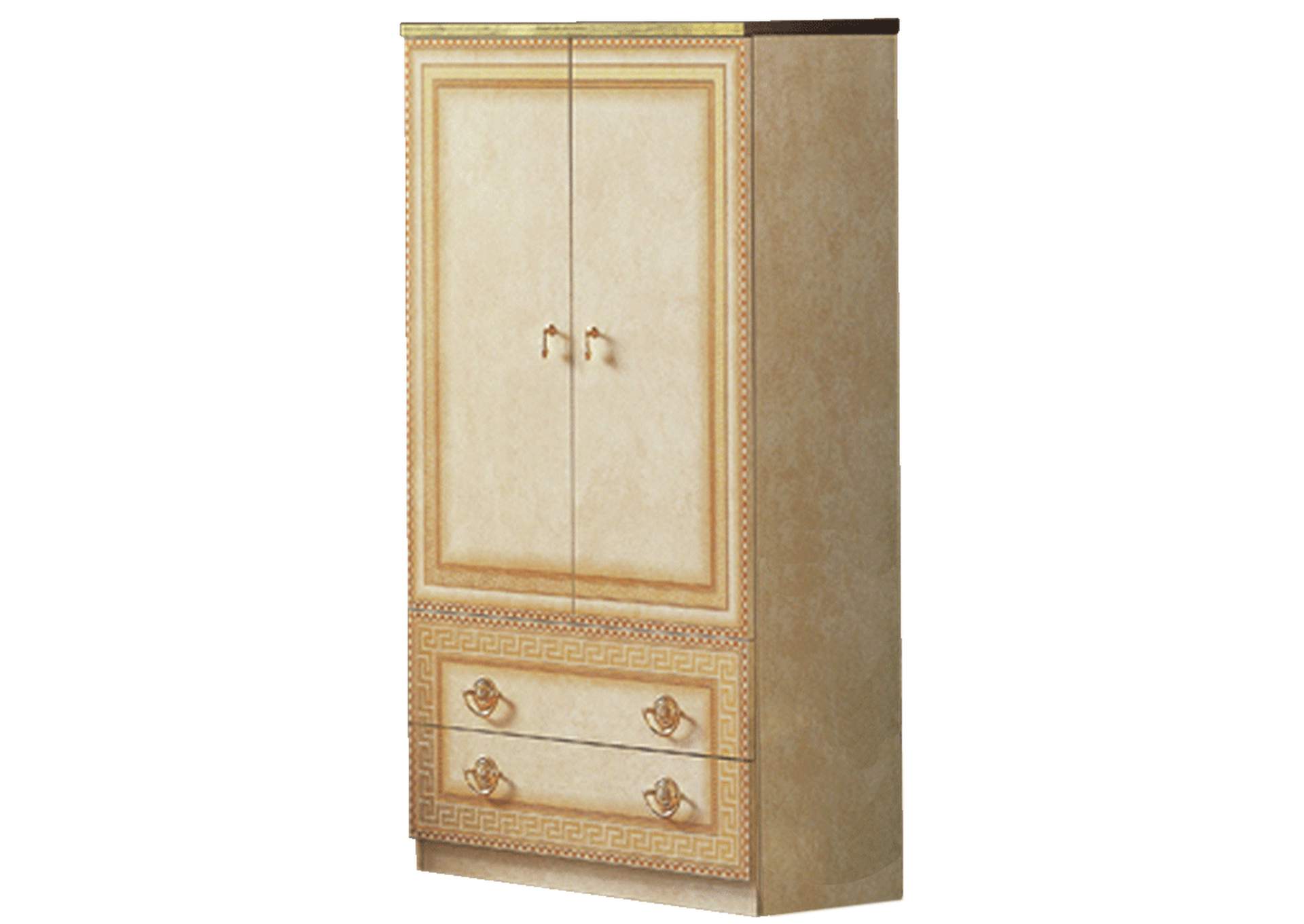 Aida Ivory 2 Door Wardrobe SET image 1