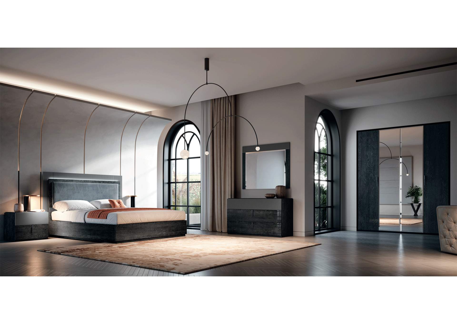 Onyx 4 Door Wardrobe SET image 4