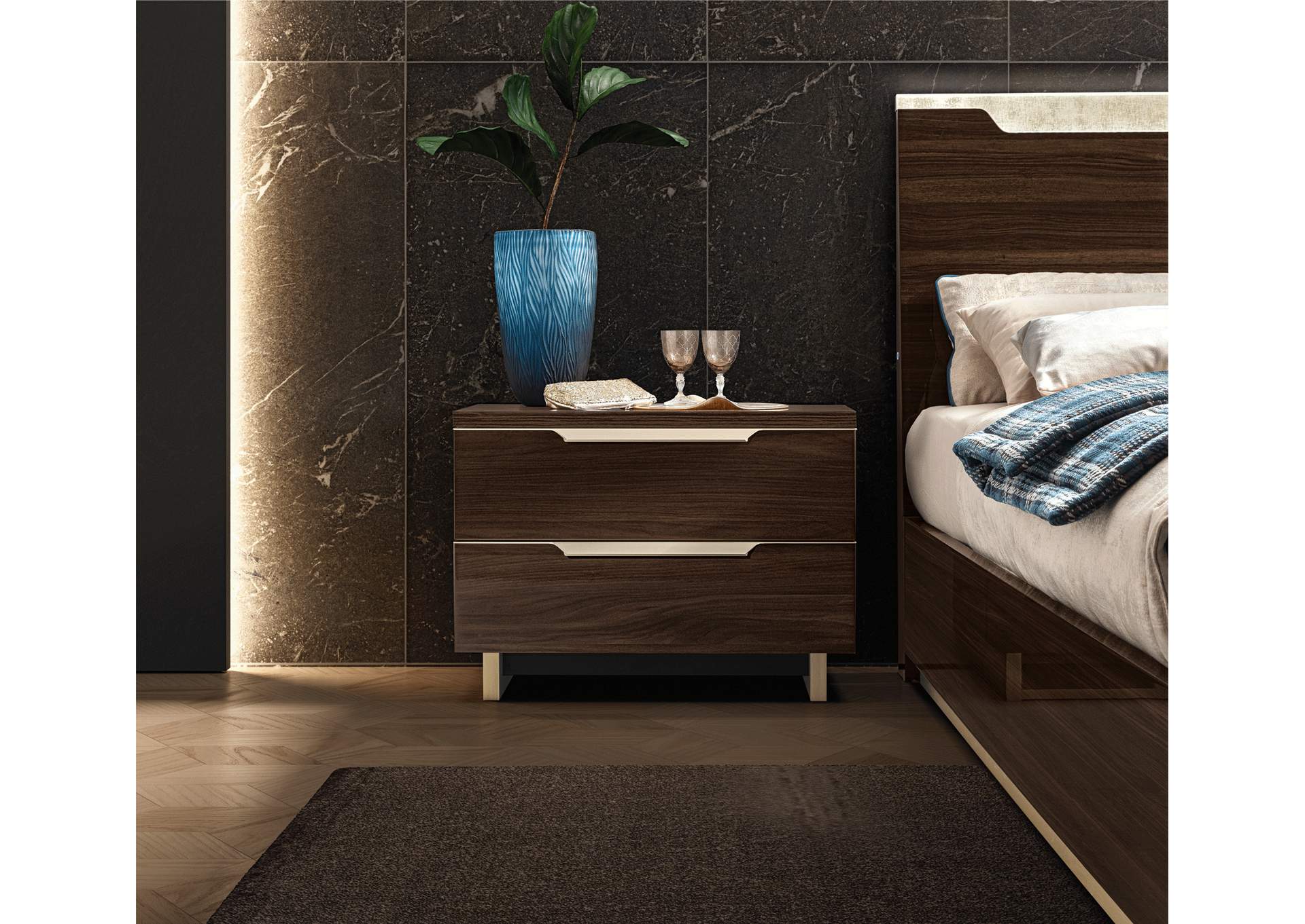 Smart Bedroom Walnut By Camel Group Italy SET image 5