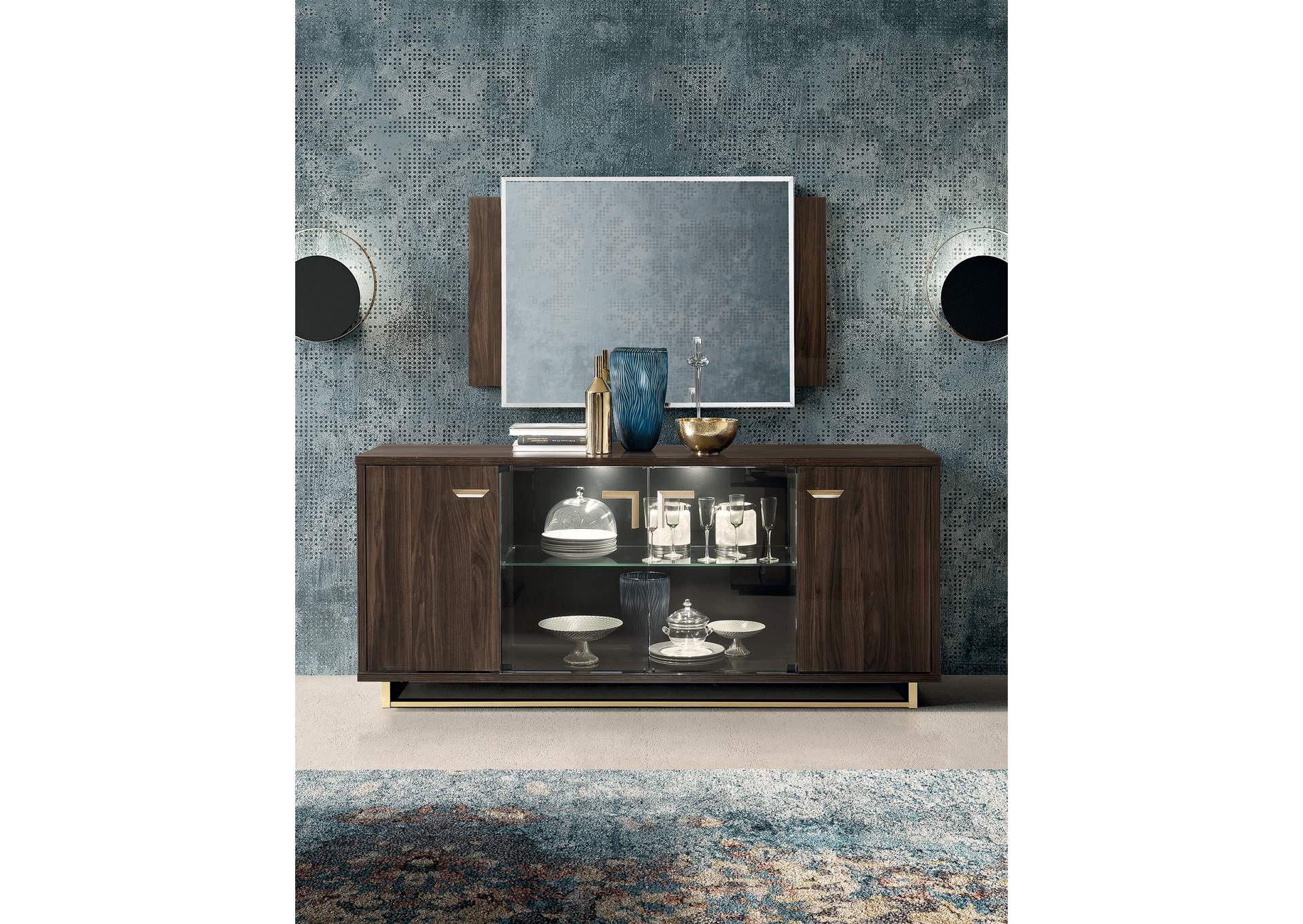 Volare Dining Room Dark Walnut SET image 7