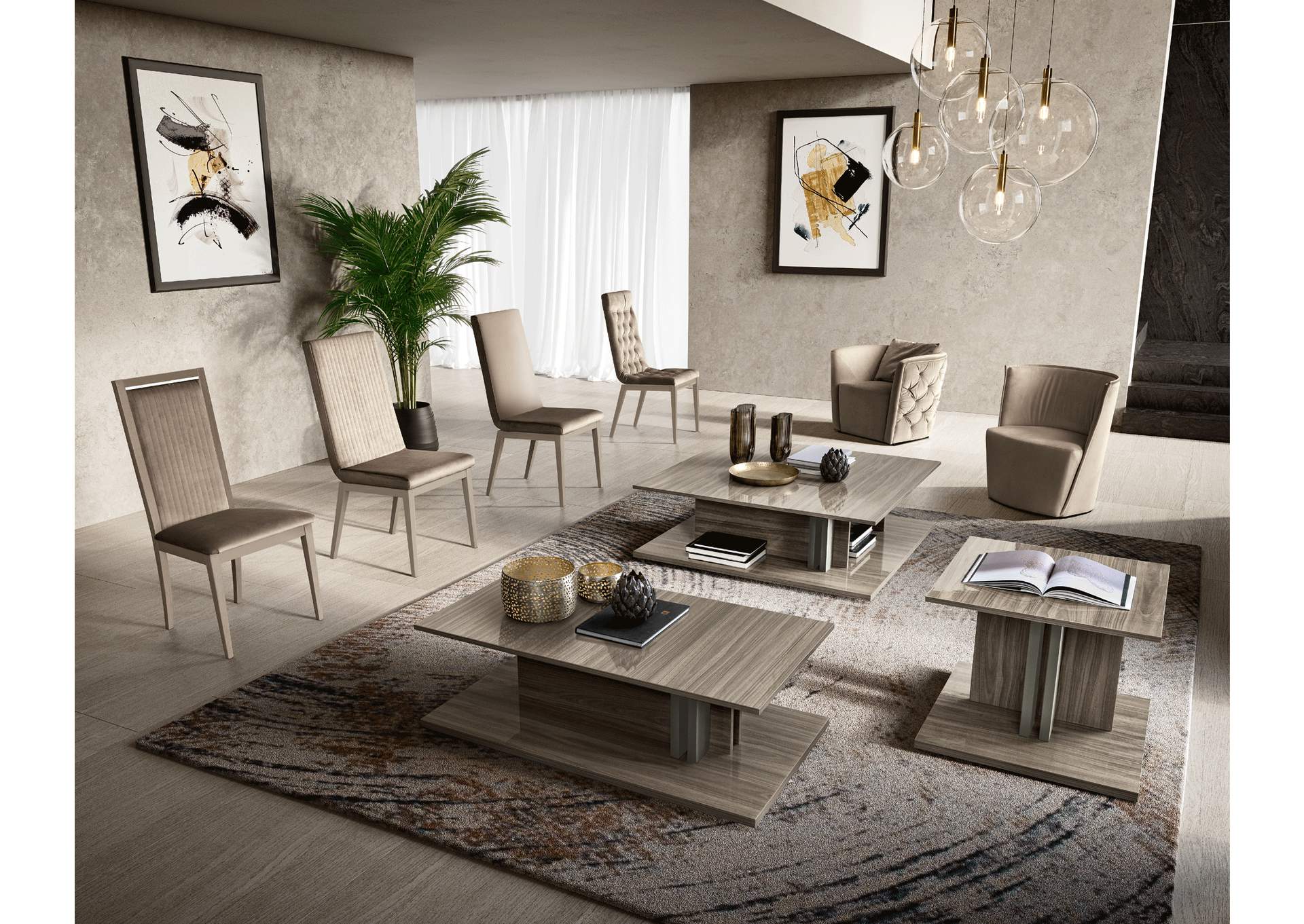 Volare Dining Room Venetian Grey By Camel Group Italy SET image 7