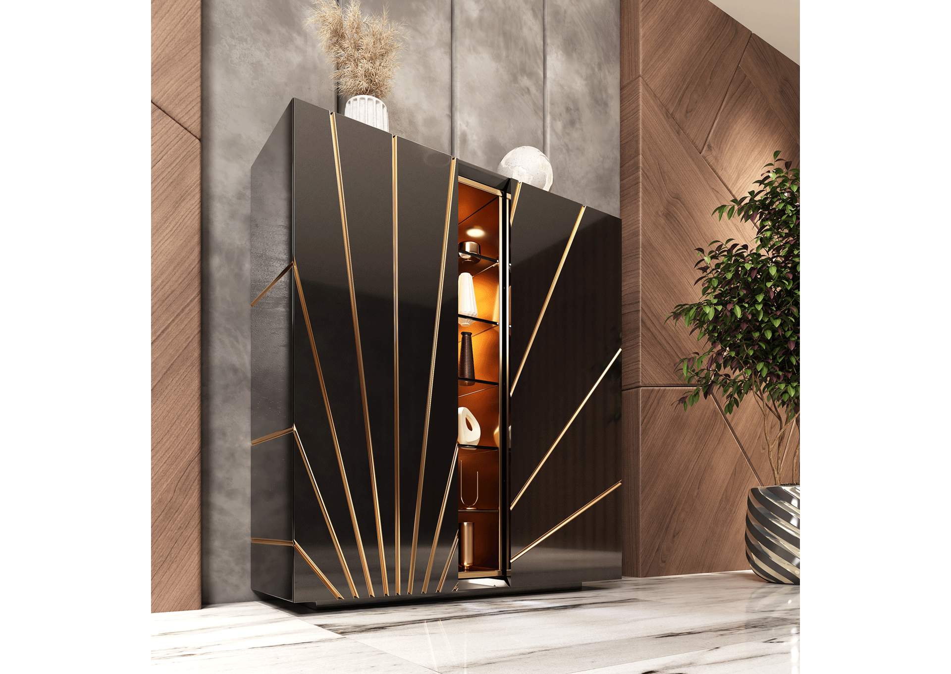 Oro Black Dining Room SET image 5