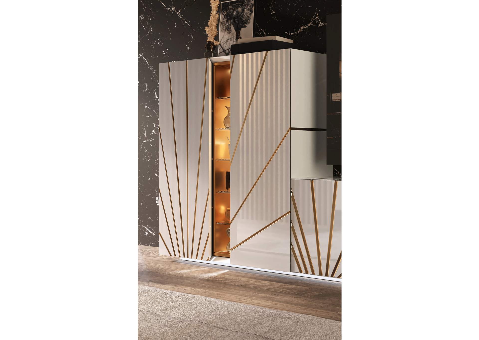 Oro White Dining Room SET image 9