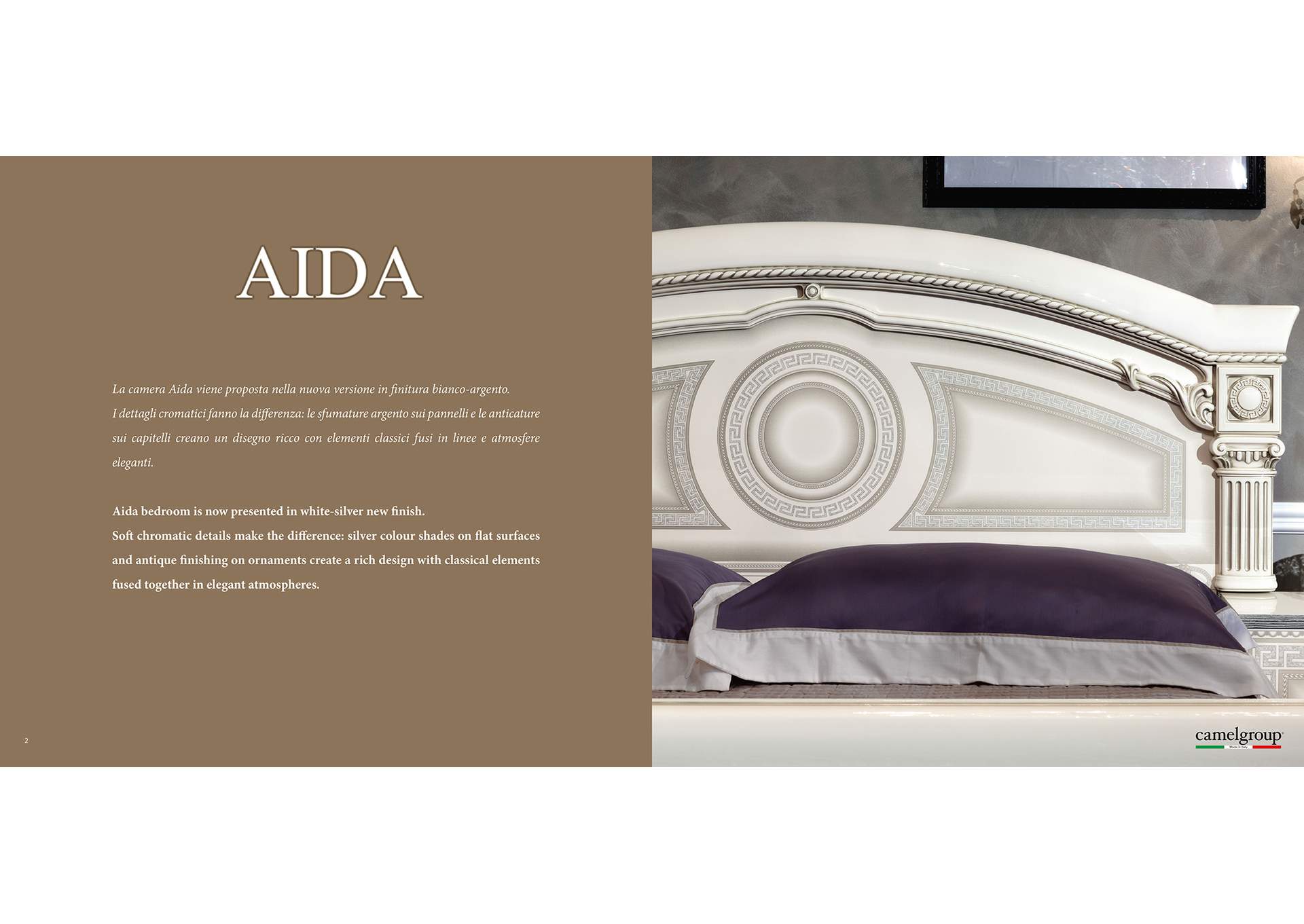 Aida Bed White with Silver SET image 6