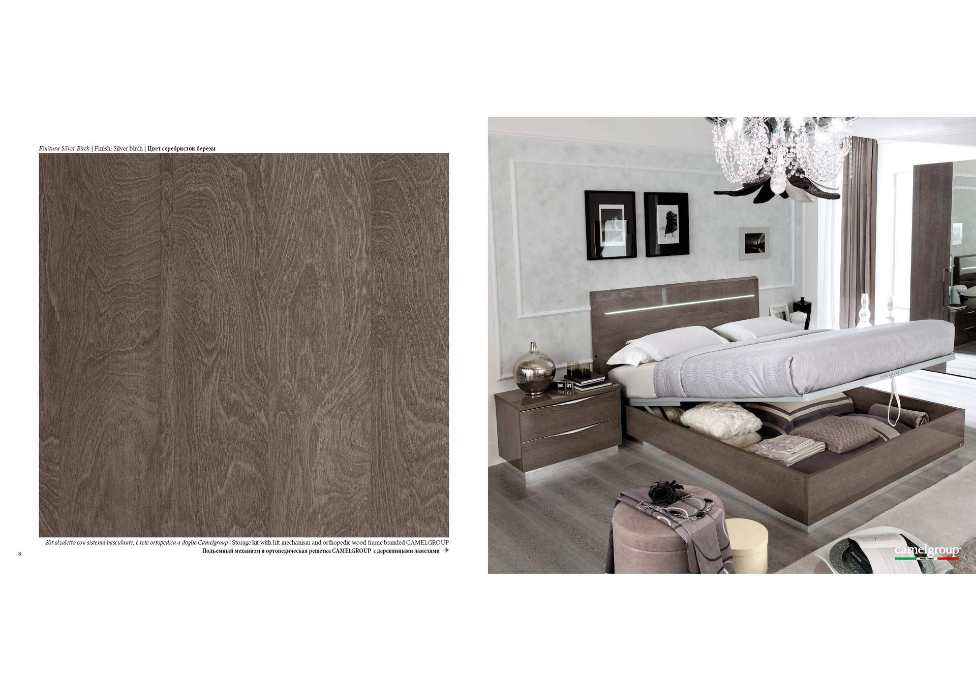 Platinum Legno Bedroom Silver Birch SET image 5