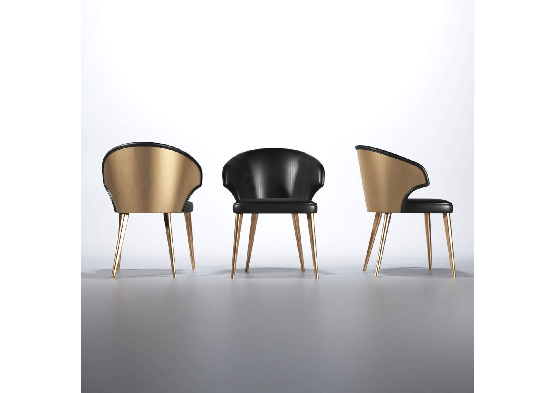 Wave Chair Dark Grey SET image 1