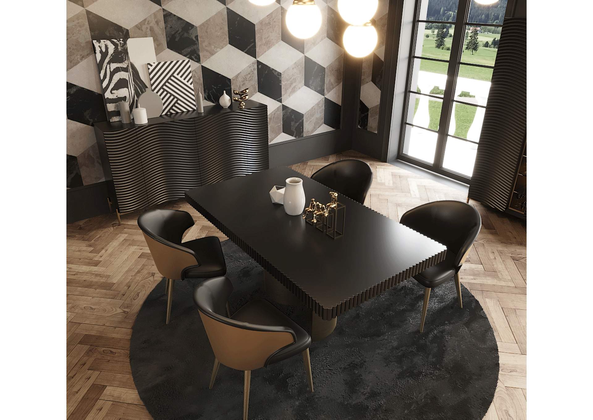 Wave Chair Dark Grey SET image 3