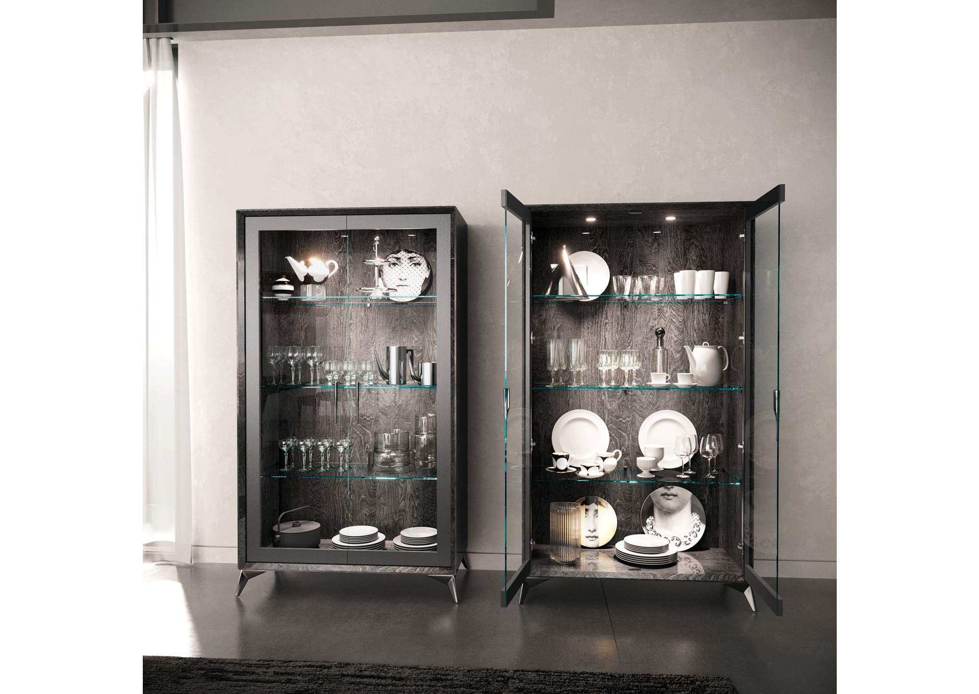 Krystal 2 Door Vitrine SET image 4