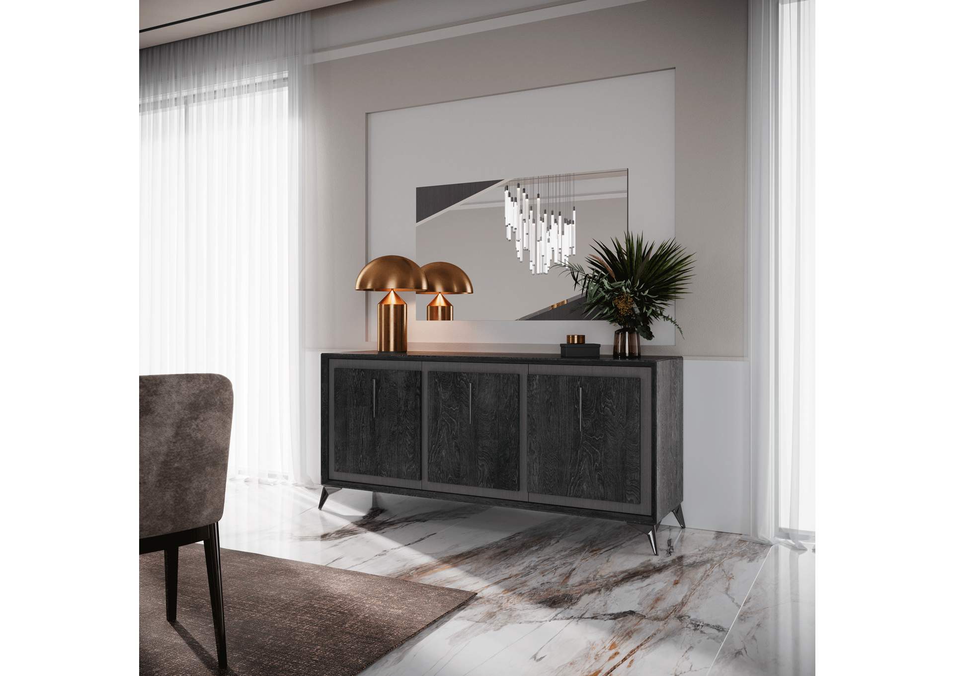 Krystal Buffet with Mirror SET image 4