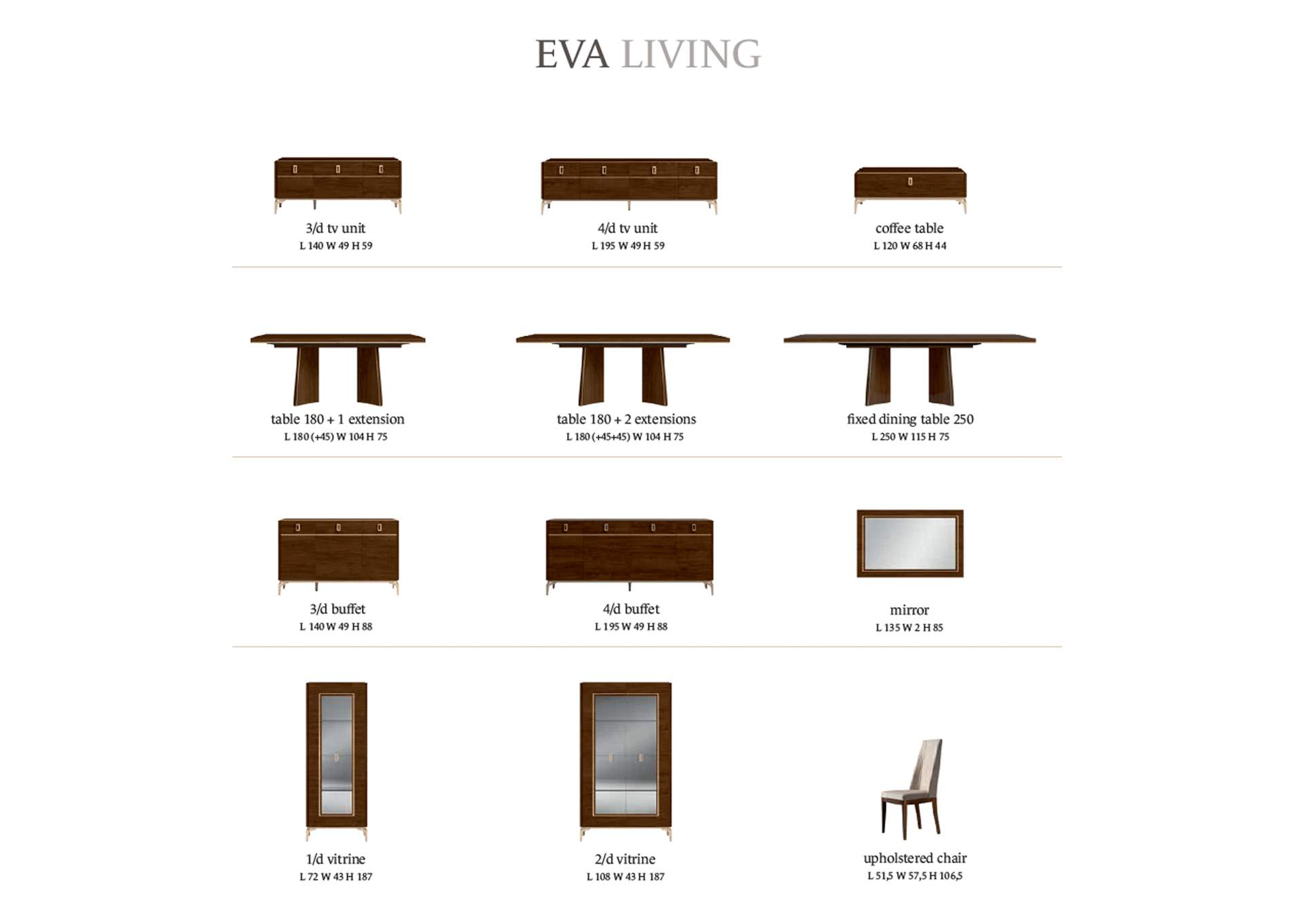 Eva 4 Door Buffet SET image 5