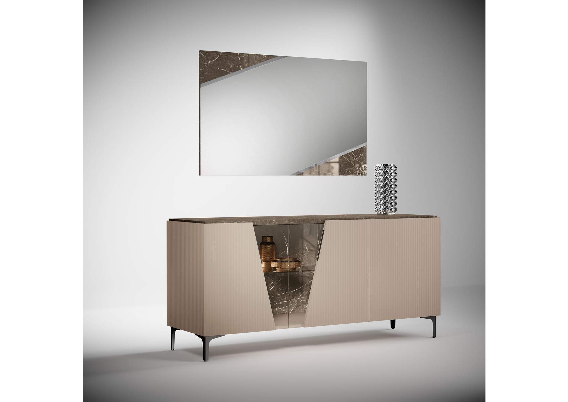 Fidia Buffet with Mirror SET image 1