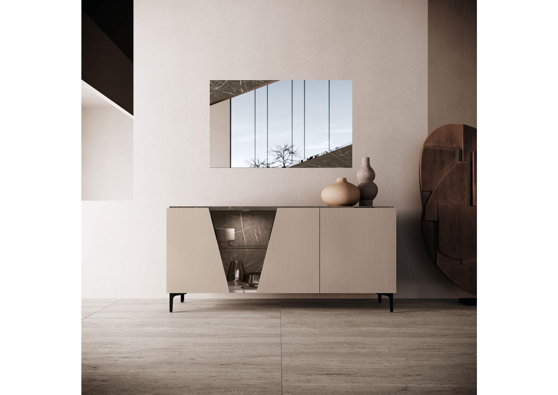 Fidia Buffet with Mirror SET image 4