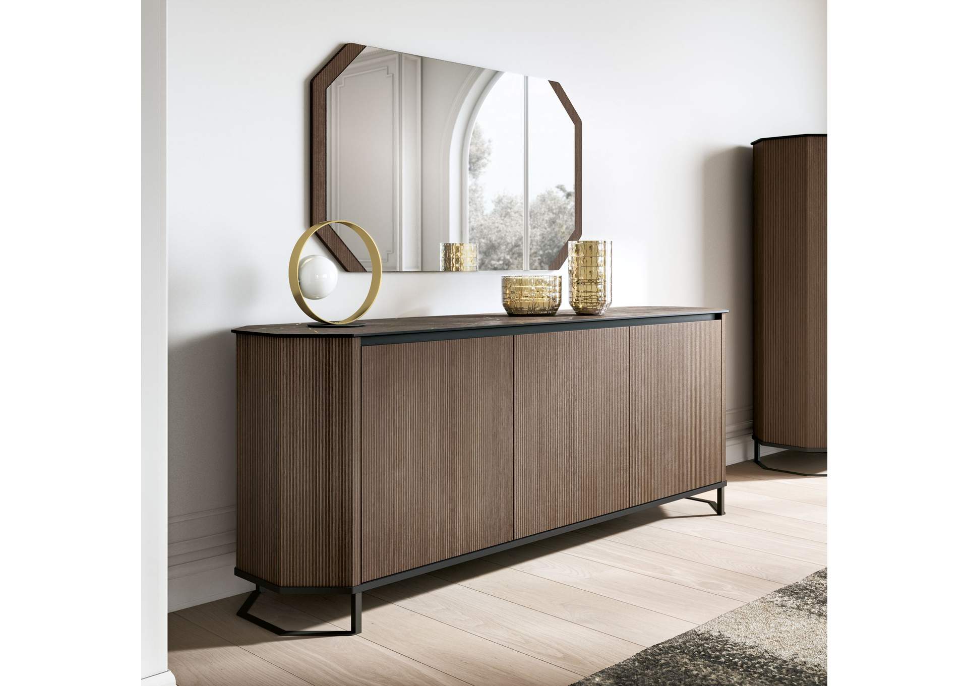 Hexagon 3 Door Buffet SET image 3