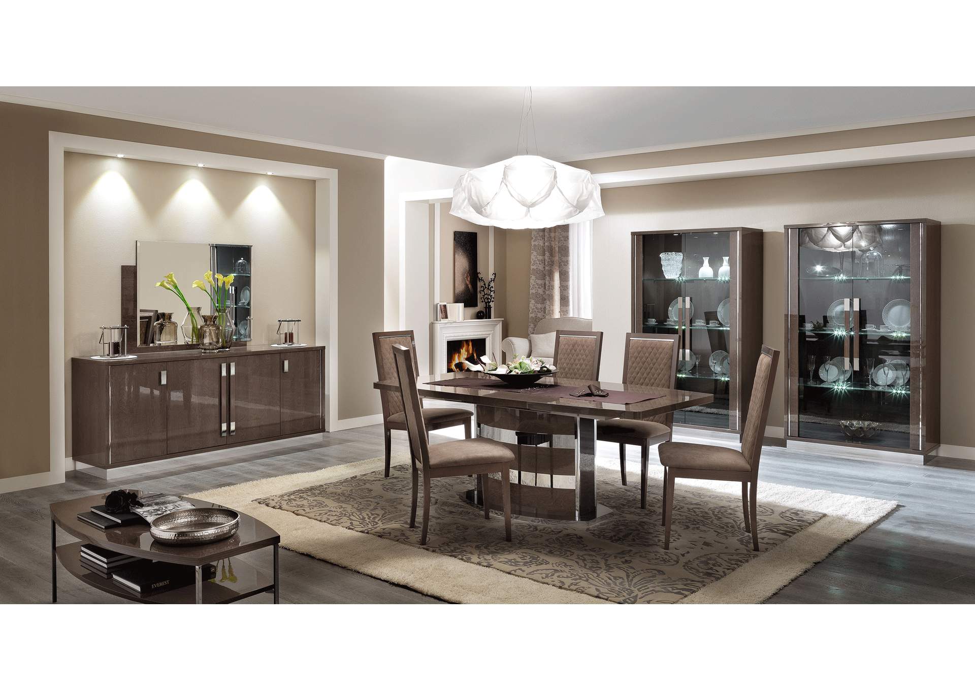 Platinum 4 Door Buffet with Mirror SET image 3