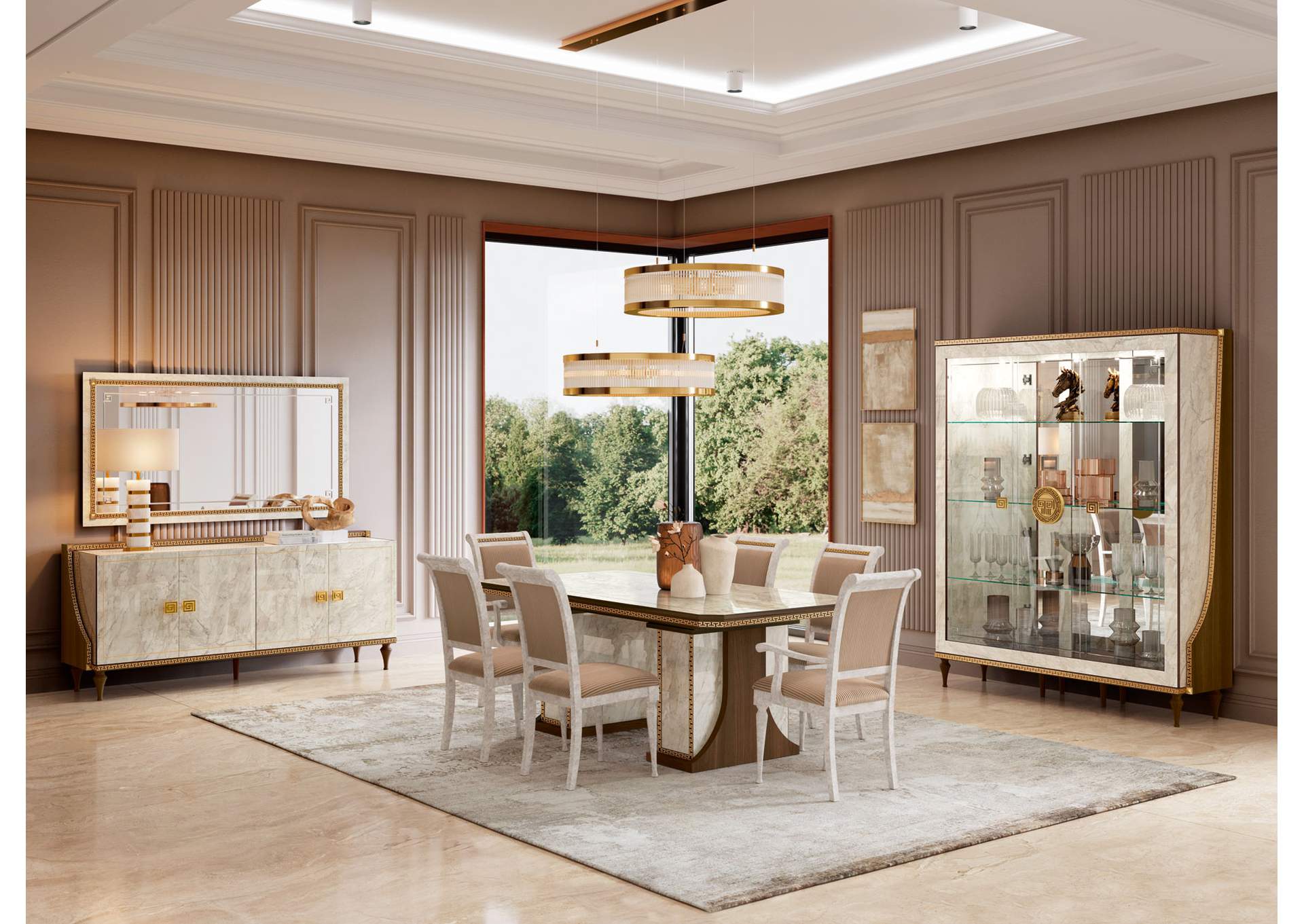 Romantica 4 Door Buffet / Mirror SET image 3