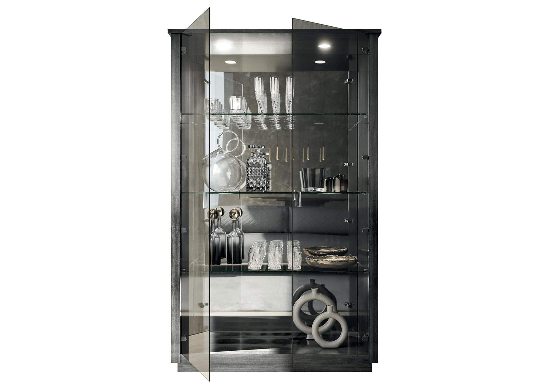Vulcano 2 Door Curio Cabinet image 1