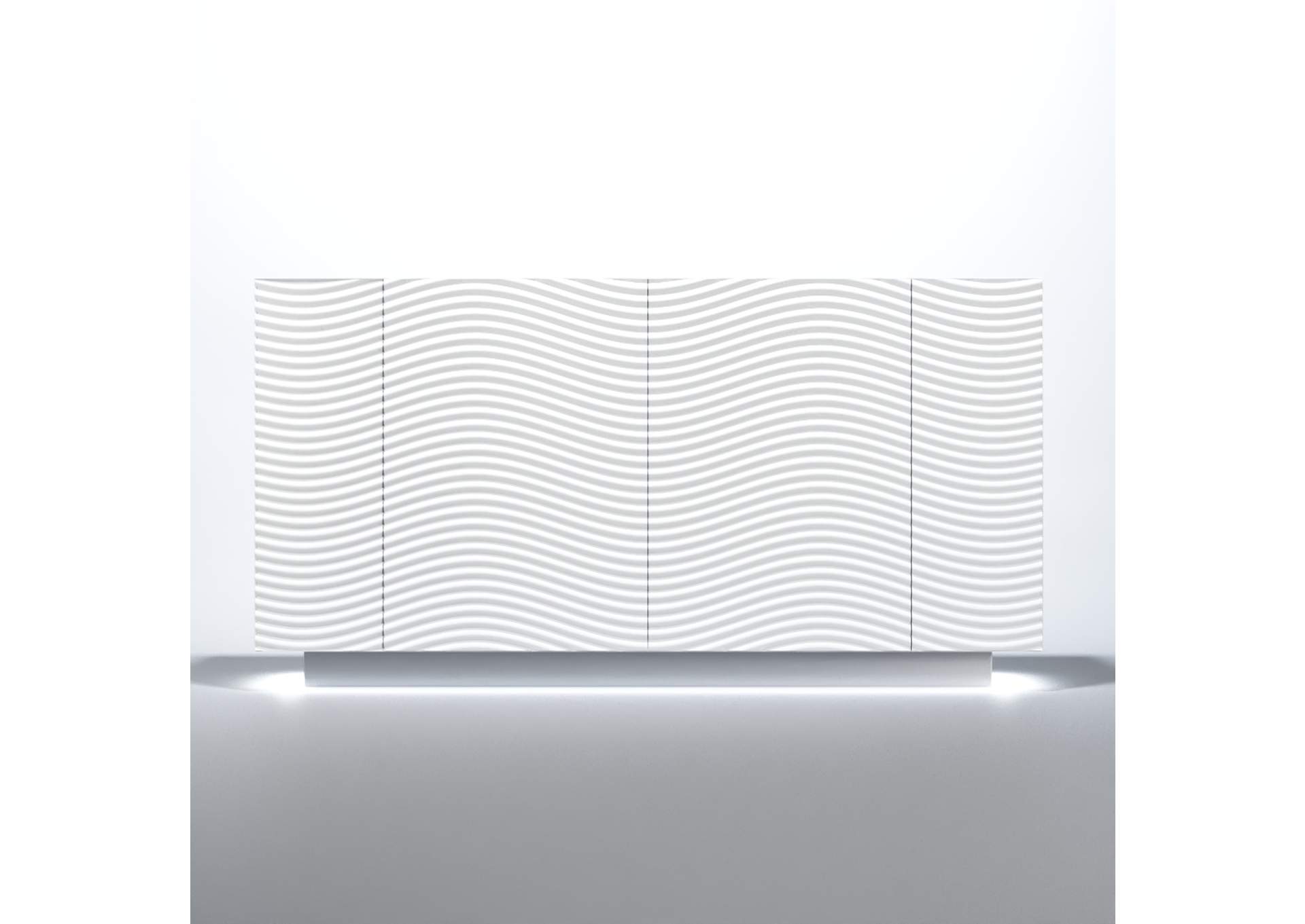 Wave 4 Door Buffet White SET image 5