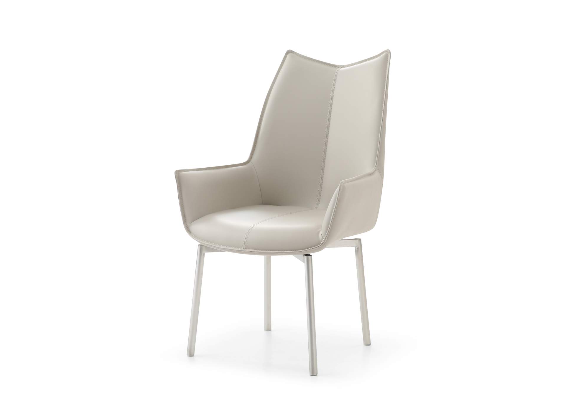 1218 Swivel Dining Chair Grey Taupe SET image 1