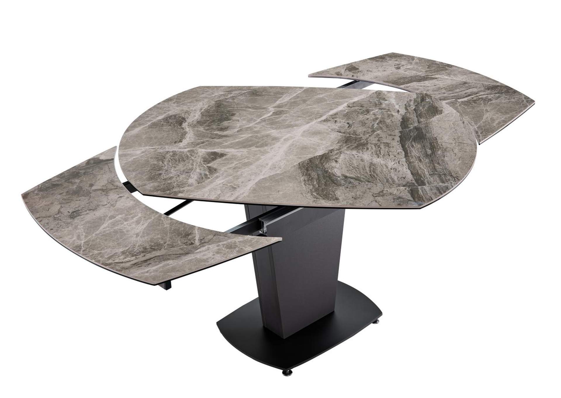 2417 Marble Table Grey Taupe with 3405 Chairs Beige SET image 7