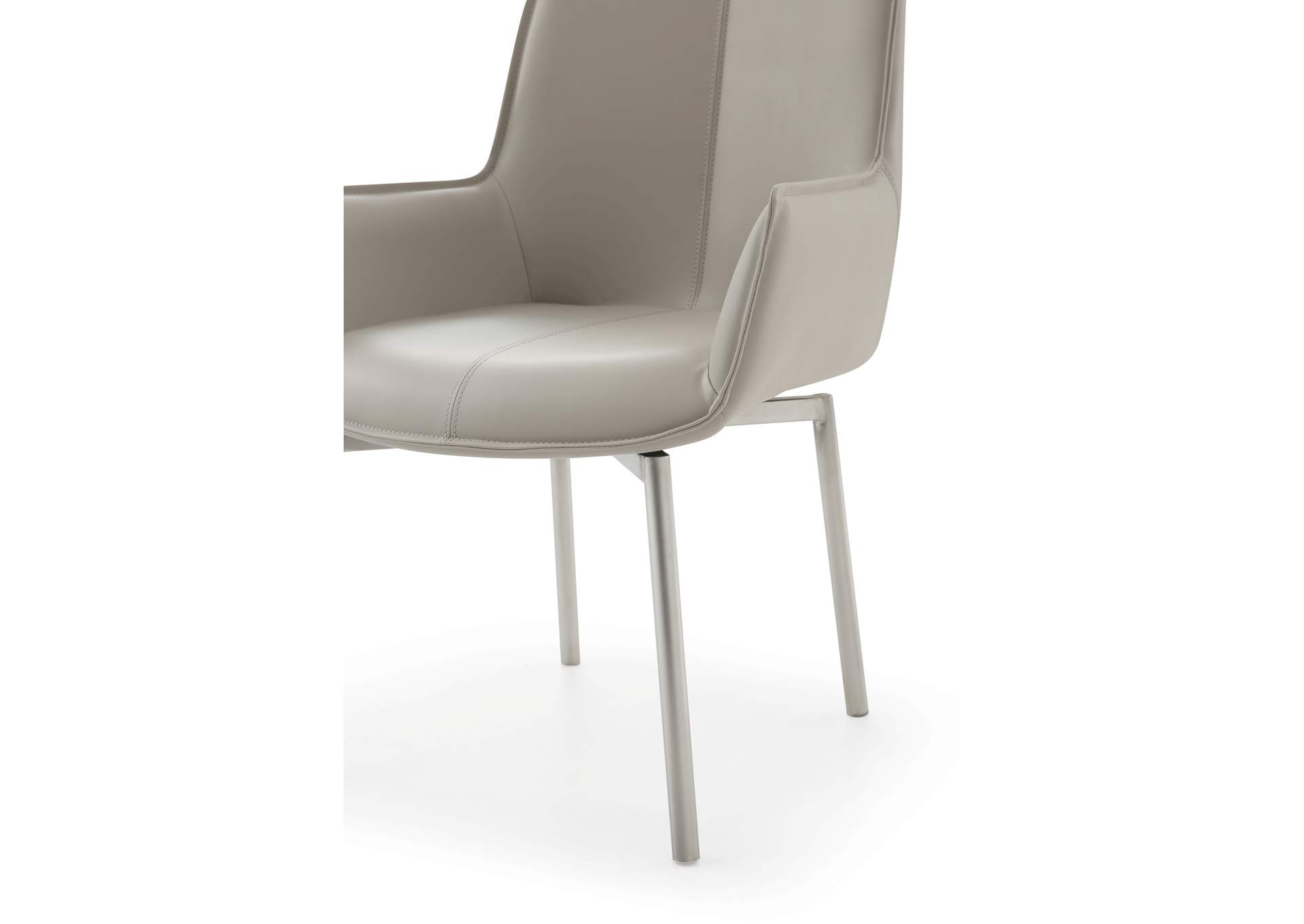 1218 Swivel Dining Chair Grey Taupe SET image 6