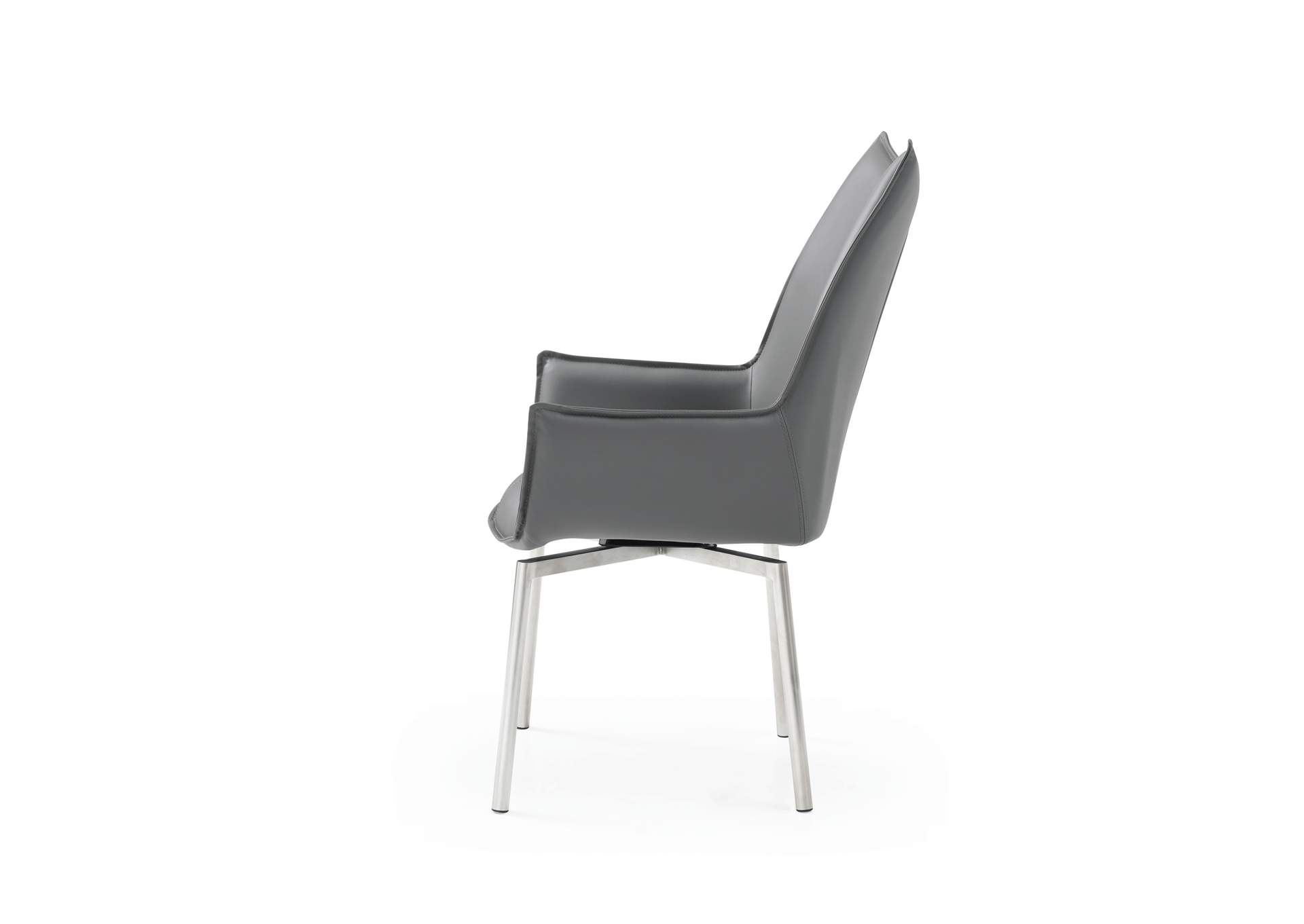 9087 Table Dark Grey with 1218 Swivel Dark Grey Chair SET image 13