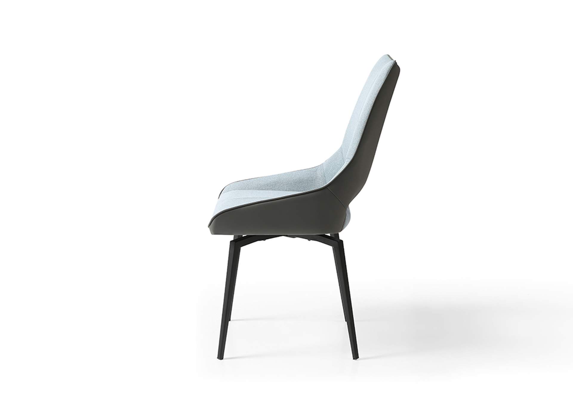 9087 Table Dark Grey with 1239 Swivel Blue Chairs SET image 5