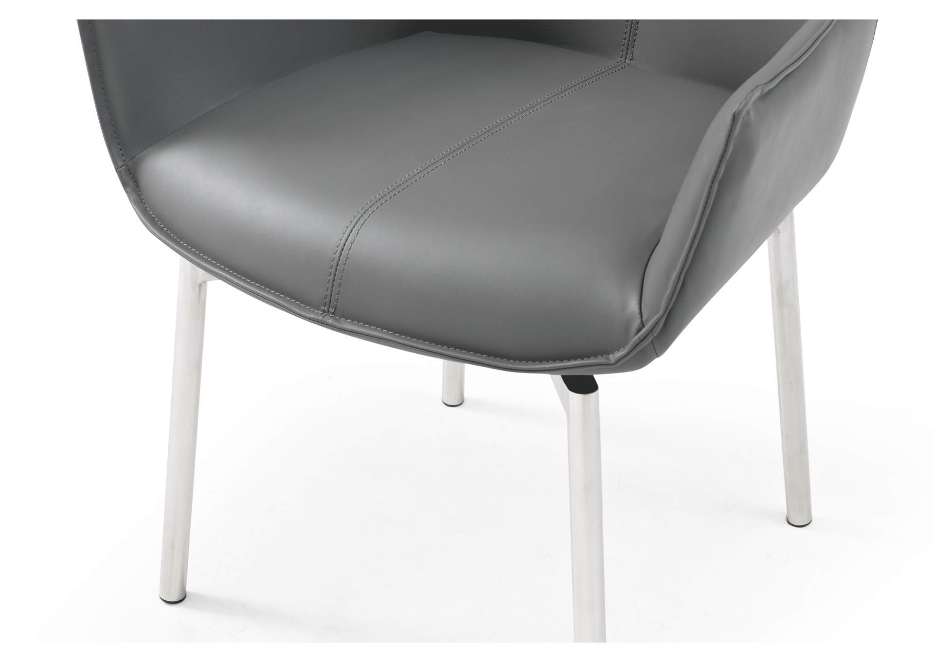 9188 Table with 1218 Swivel Dark Grey Chairs SET image 4