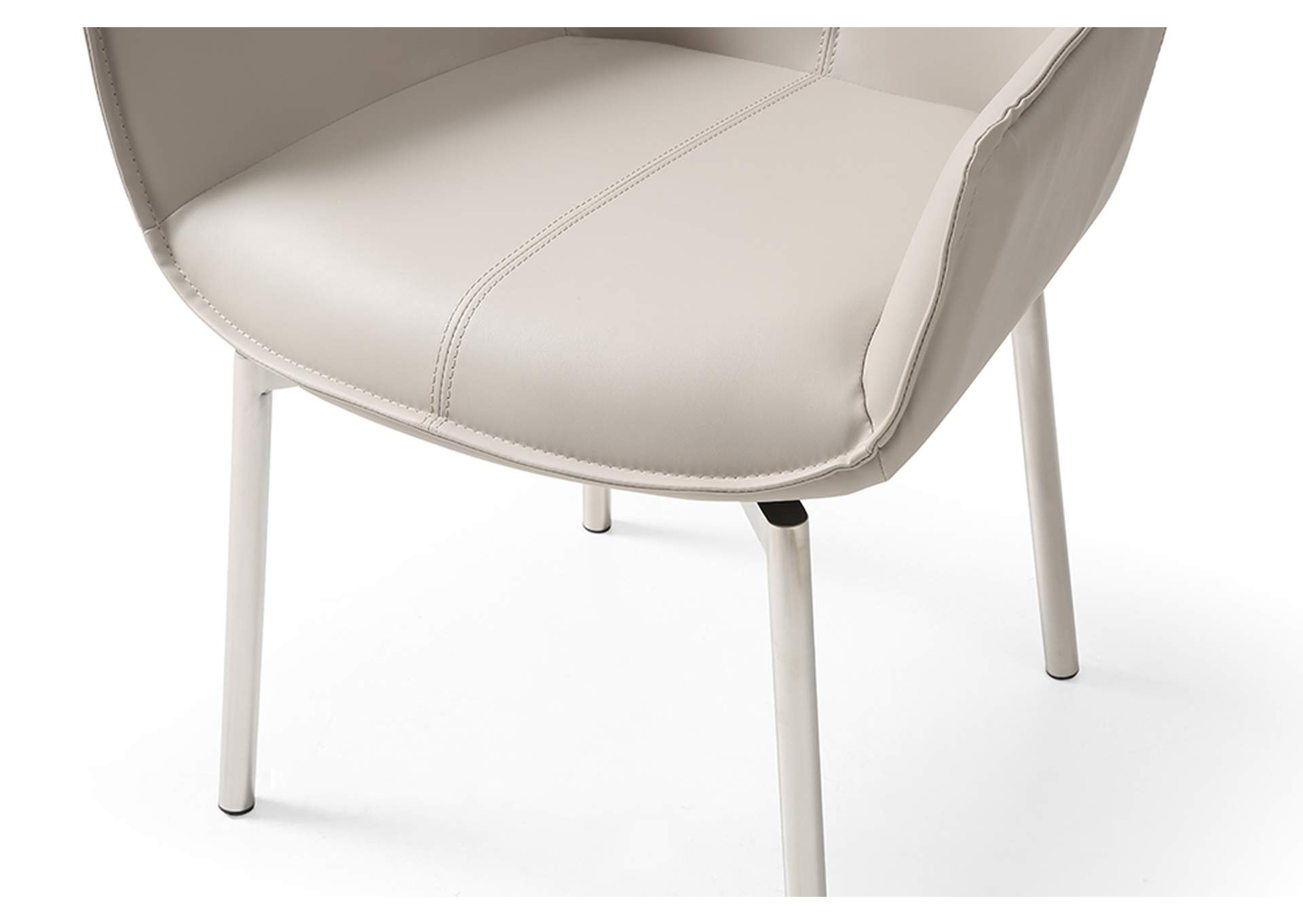 9188 Table with 1218 Swivel Grey Taupe Chairs SET image 7