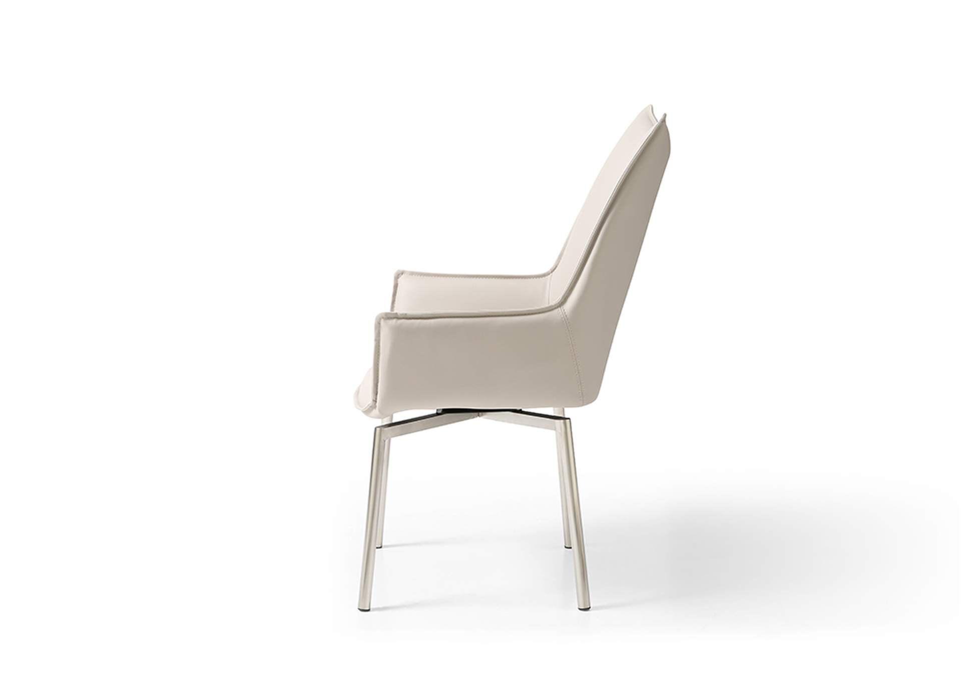 9188 Table with 1218 Swivel Grey Taupe Chairs SET image 3