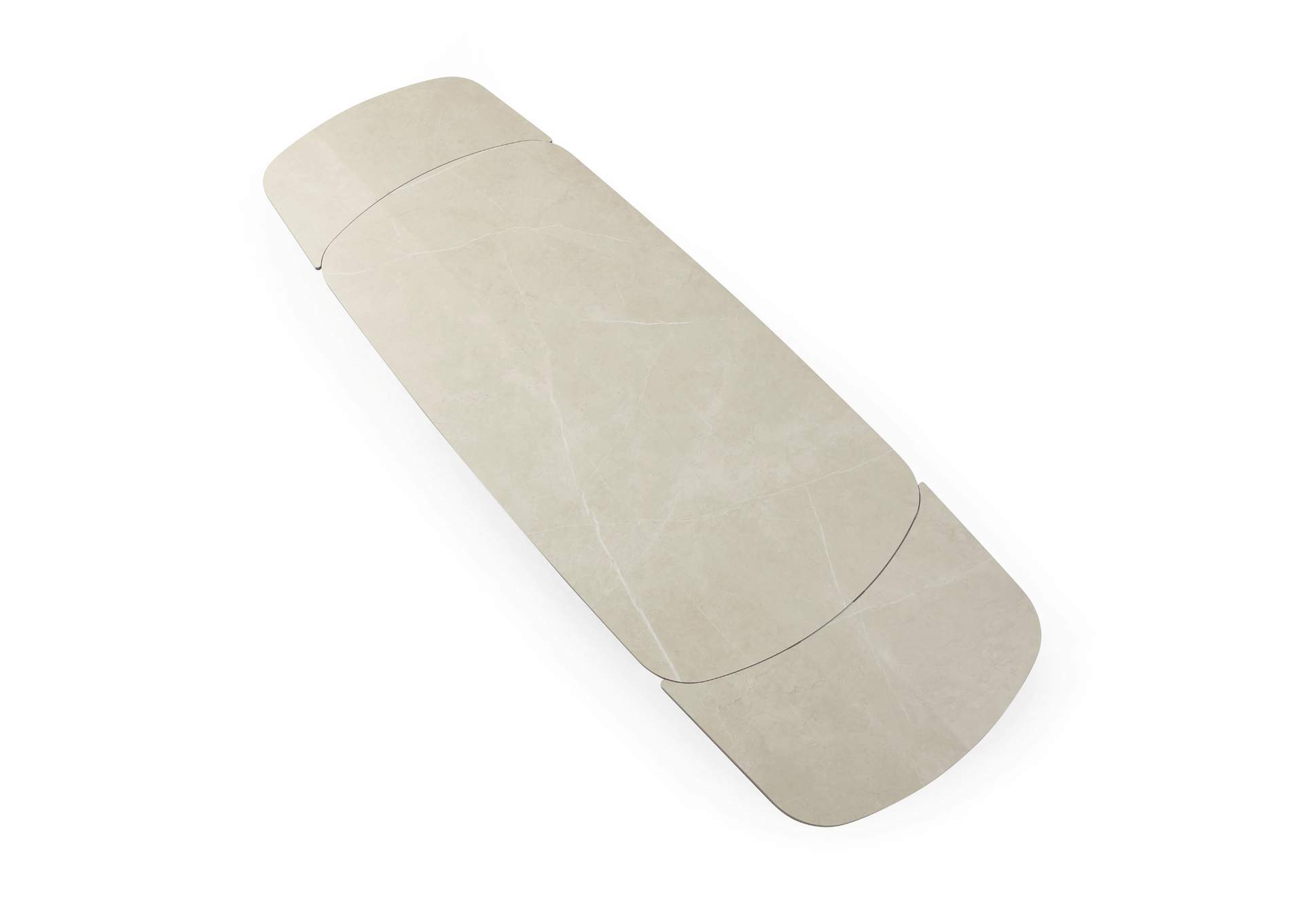 9368 Table Taupe with 1239 Swivel Beige Chairs SET image 9