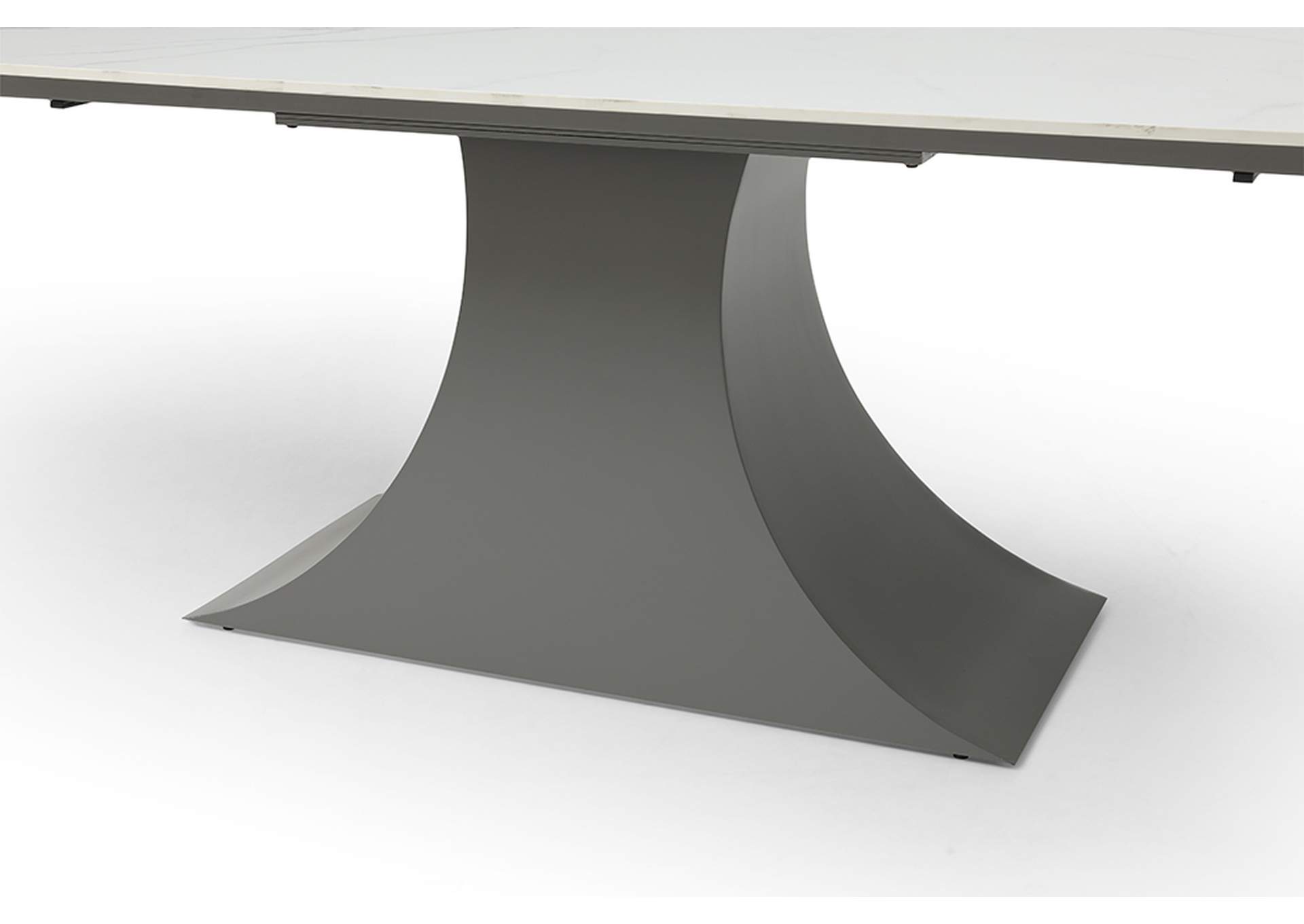 9437 Dining Table with 1218 Swivel Dark Grey Chair SET image 6