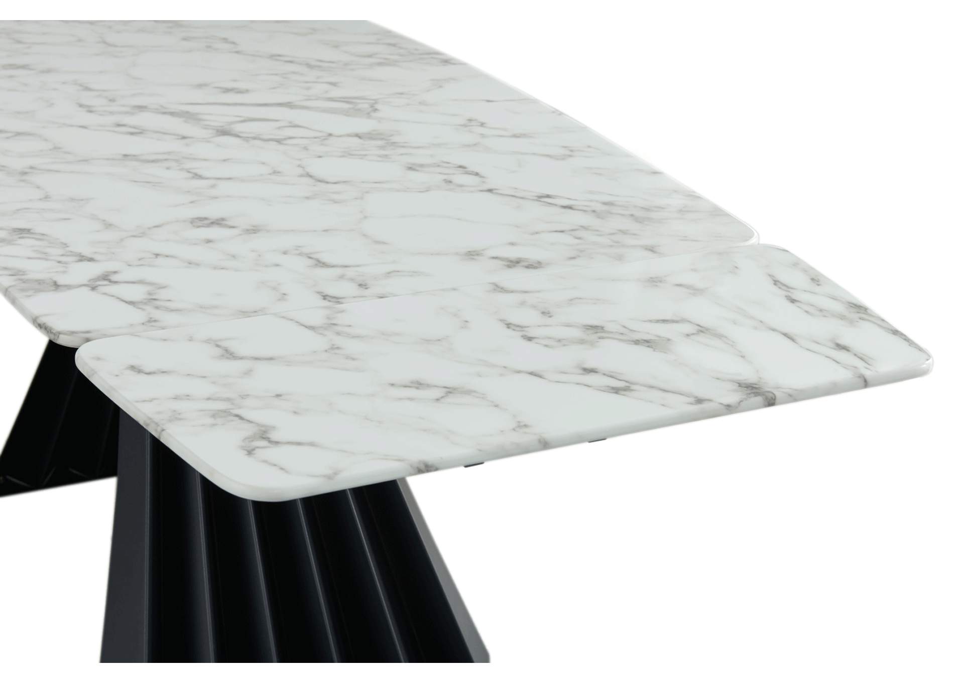 152 Marble Dining Table with 196 Grey Chairs SET image 9