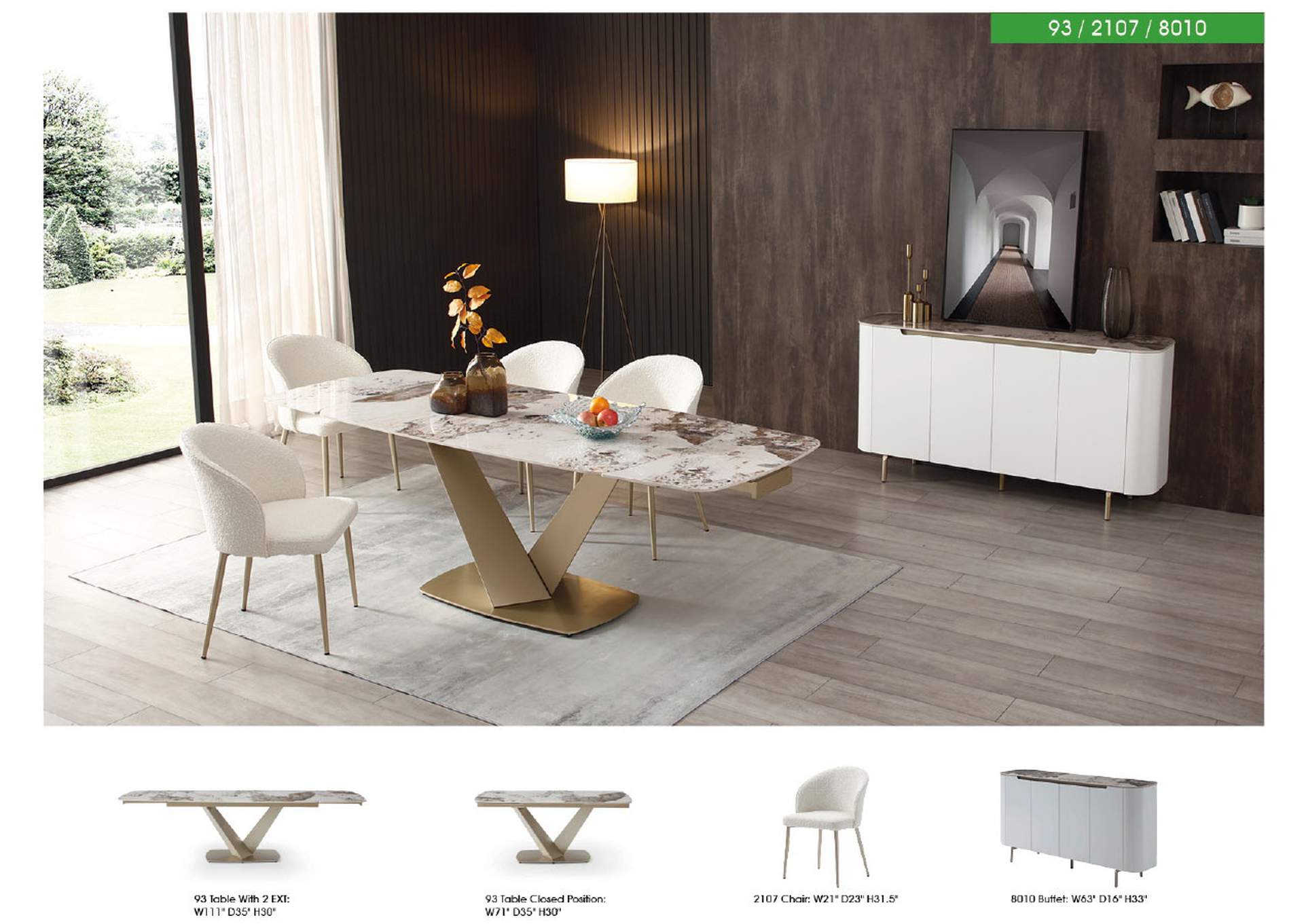 93 Dining Table SET image 3