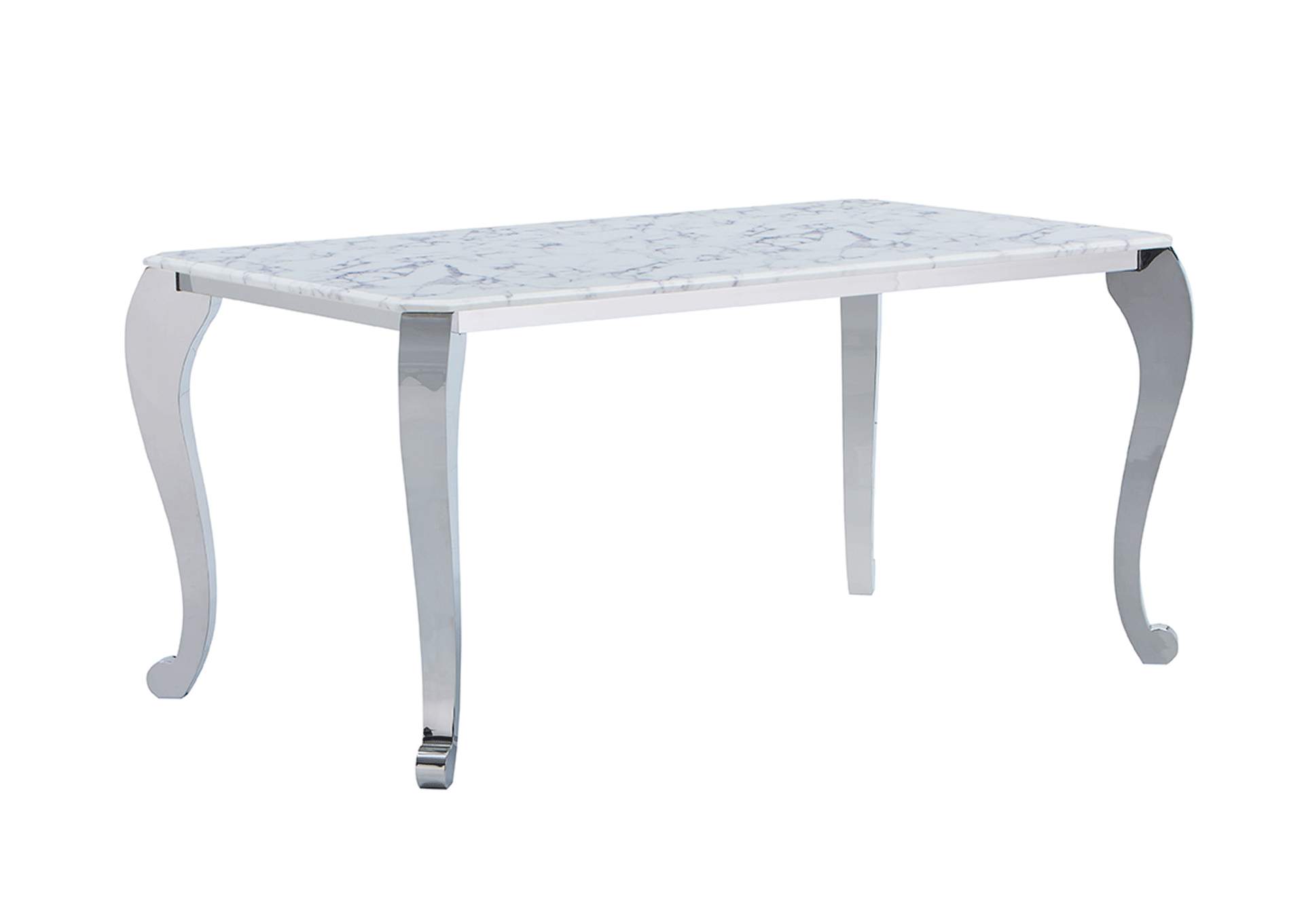 110 Marble Dining Table with 110 White Chairs SET image 11