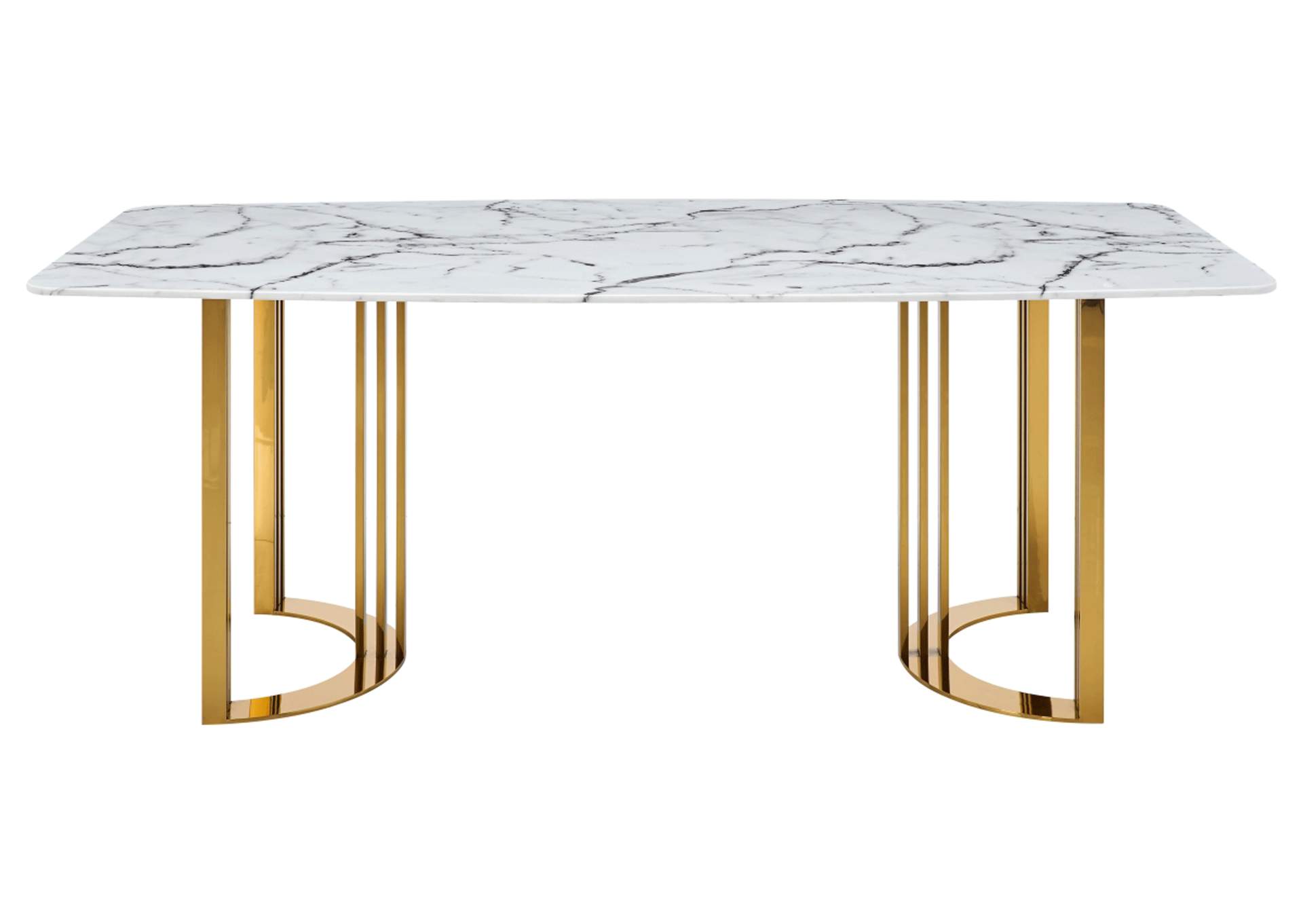 131 Gold Marble Dining Table SET image 7