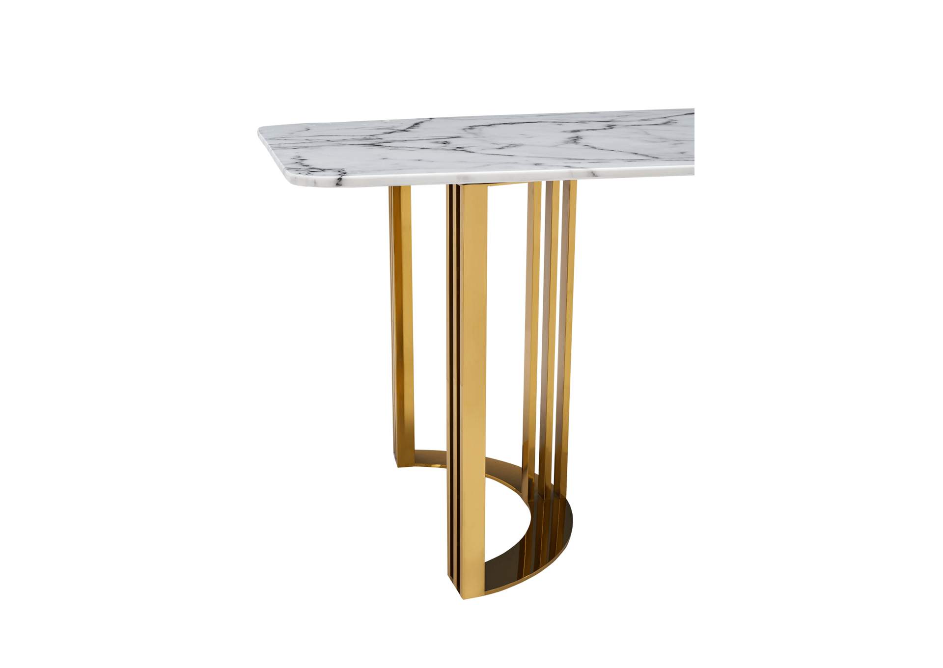 131 Gold Marble Dining Table SET image 4