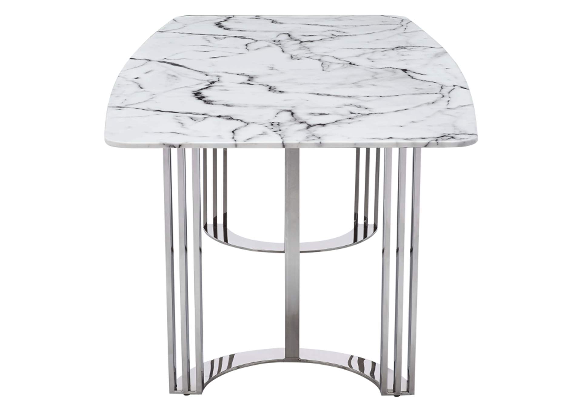 131 Silver Marble Dining SET image 12