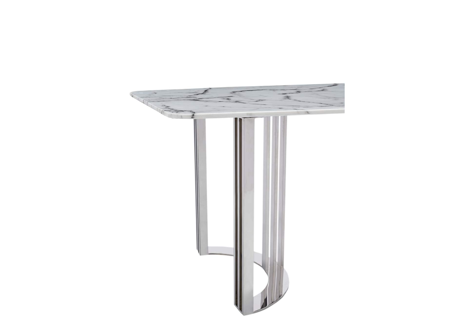 131 Silver Marble Dining SET image 14
