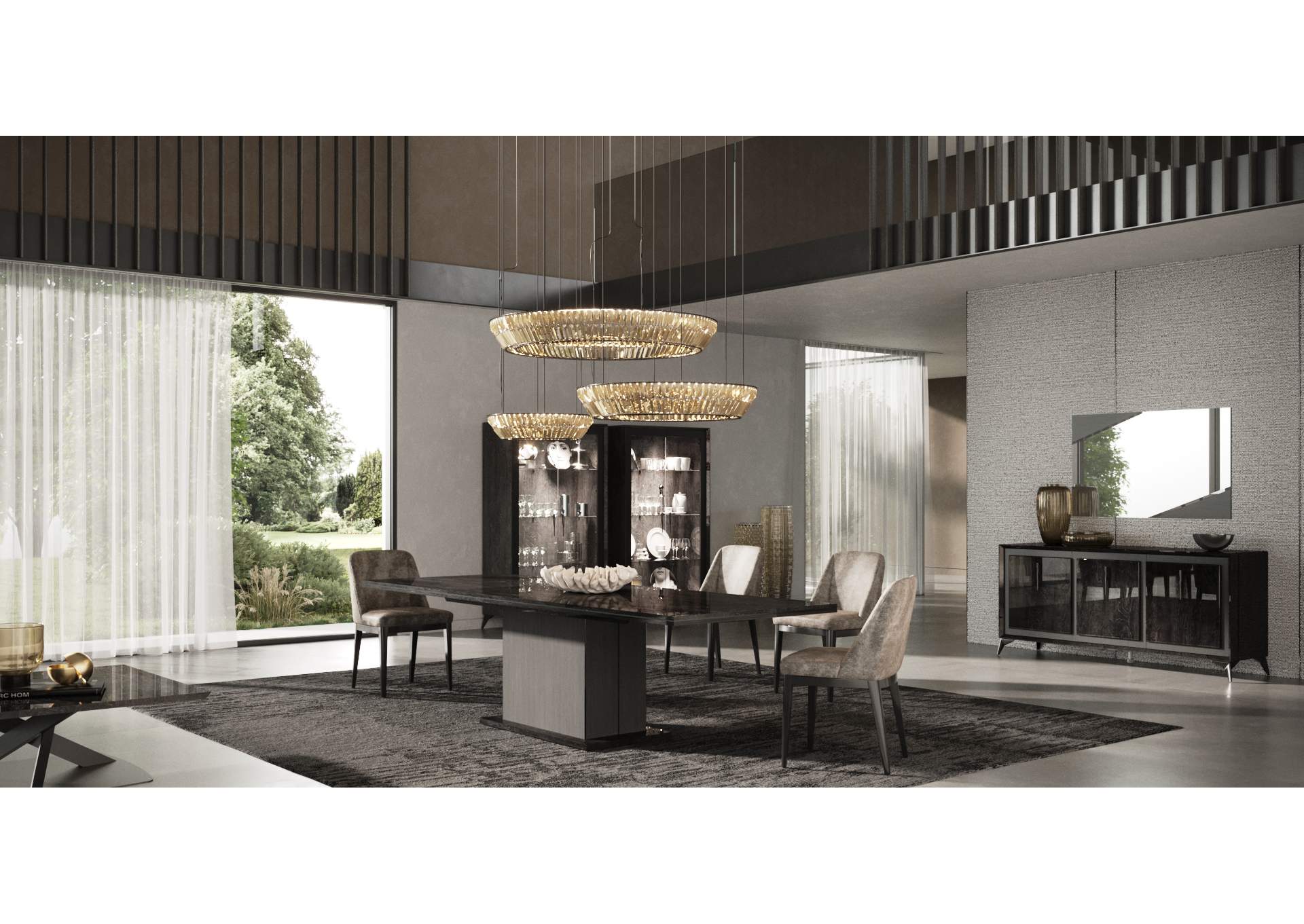 Krystal Dining Room - Aris Table SET image 4