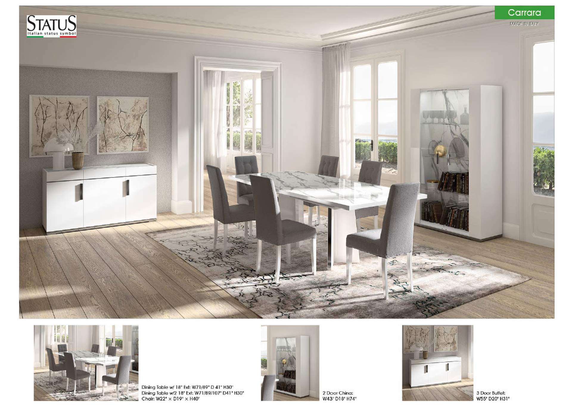 Carrara Dining SET image 11