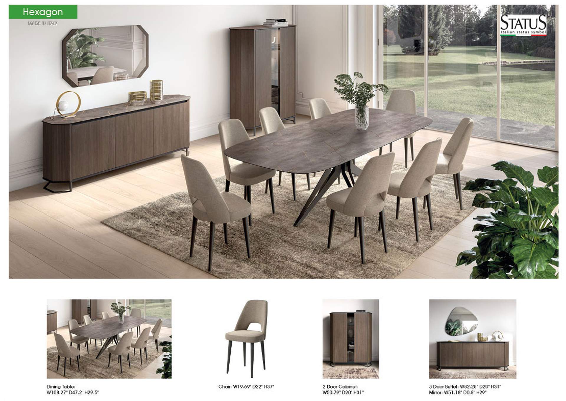 Hexagon Dining Room SET image 3