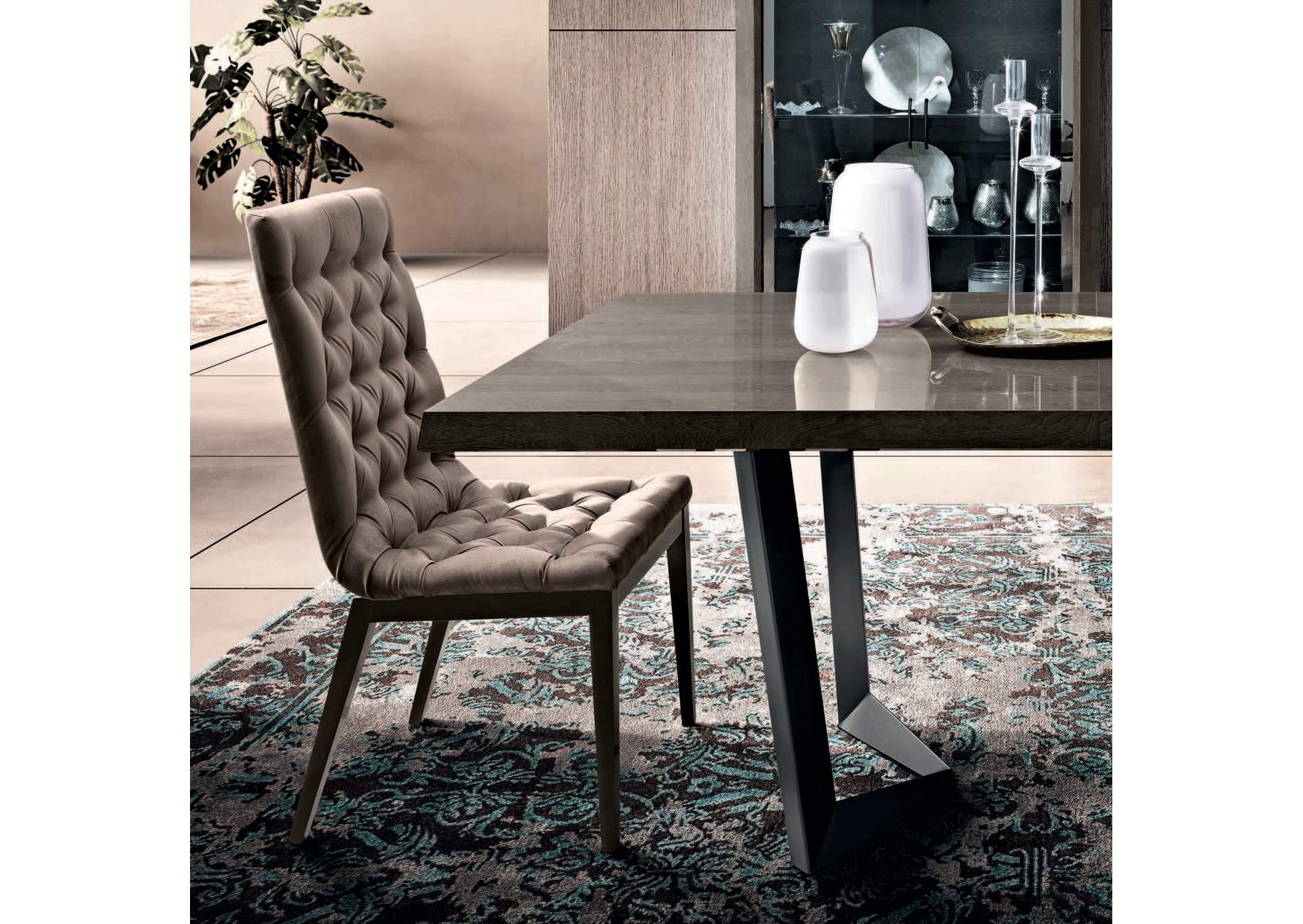 Elite Dining Room Brown Silver Birch SET image 3