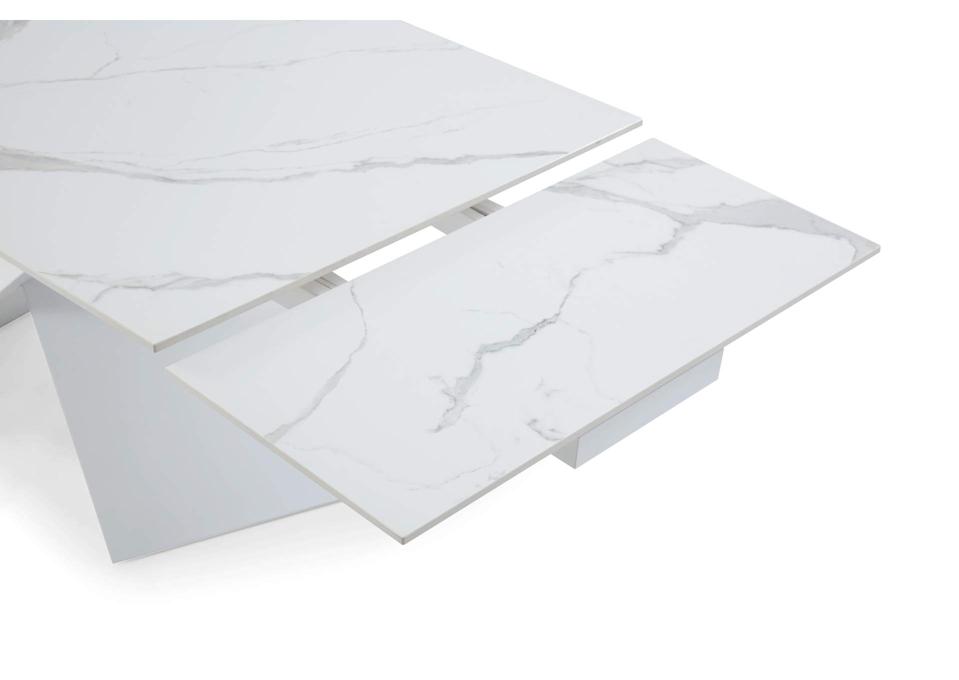 9113 Dinning Table White W - Extended SET image 7