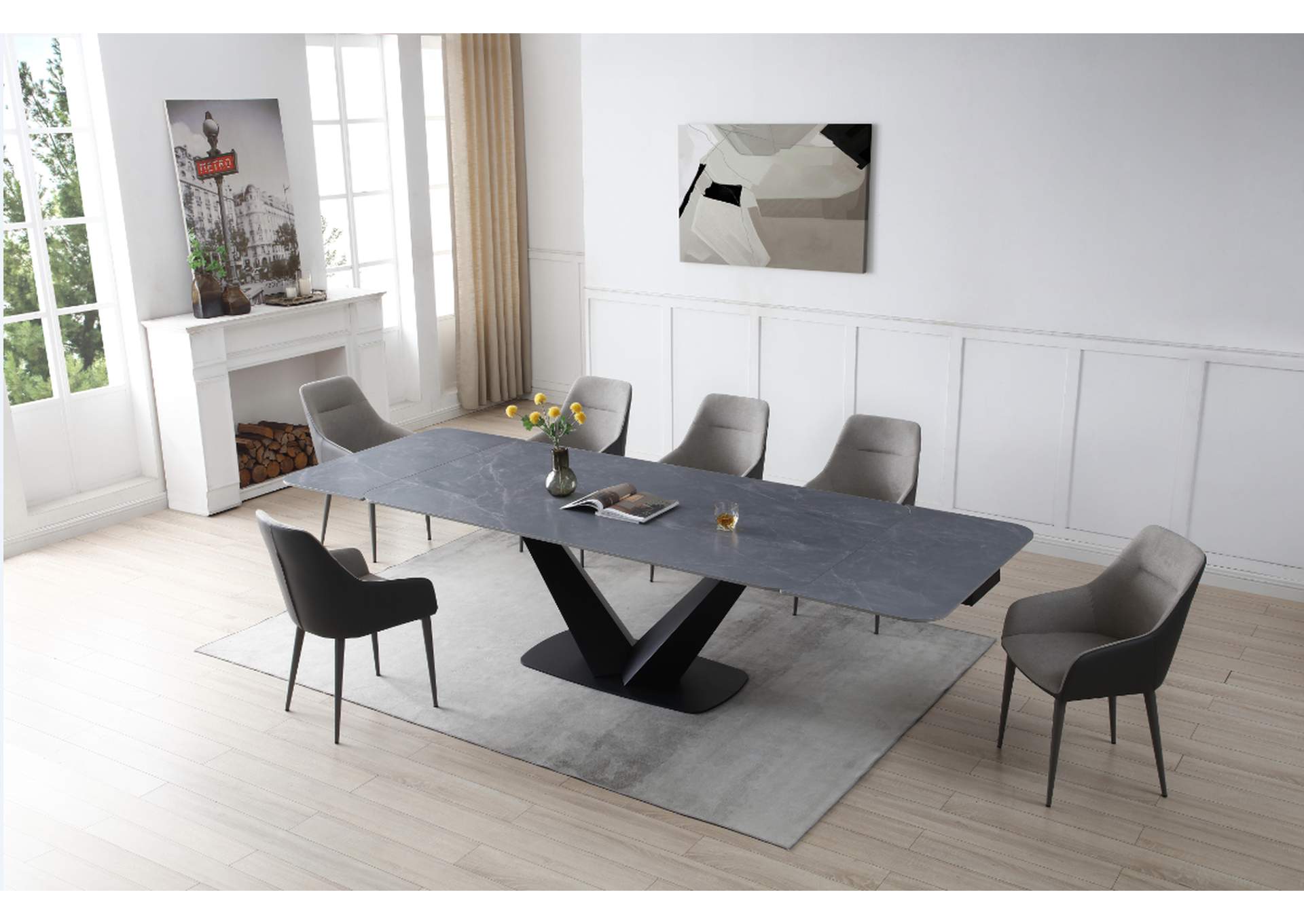 9436 Dining Table with 1254 Chairs SET image 1