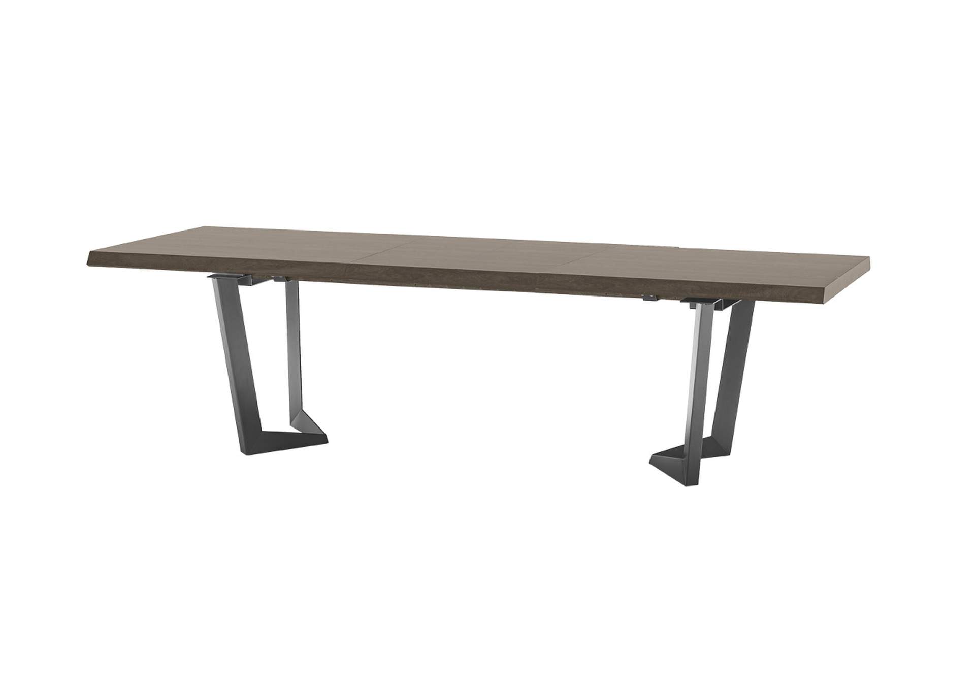 Elite Dining Table Brown Silver Birch SET image 7