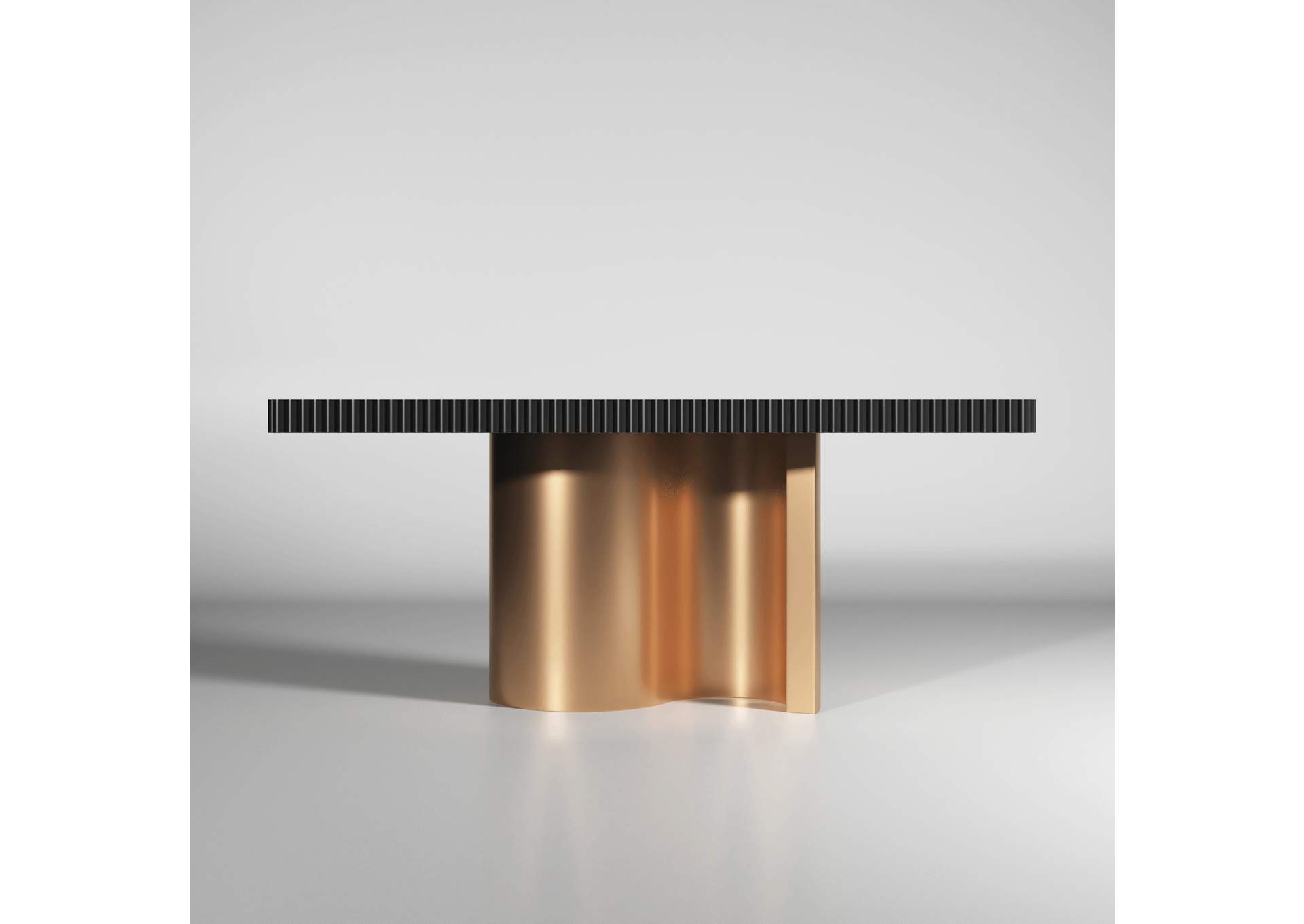 Wave Dining Table Dark Grey SET image 3