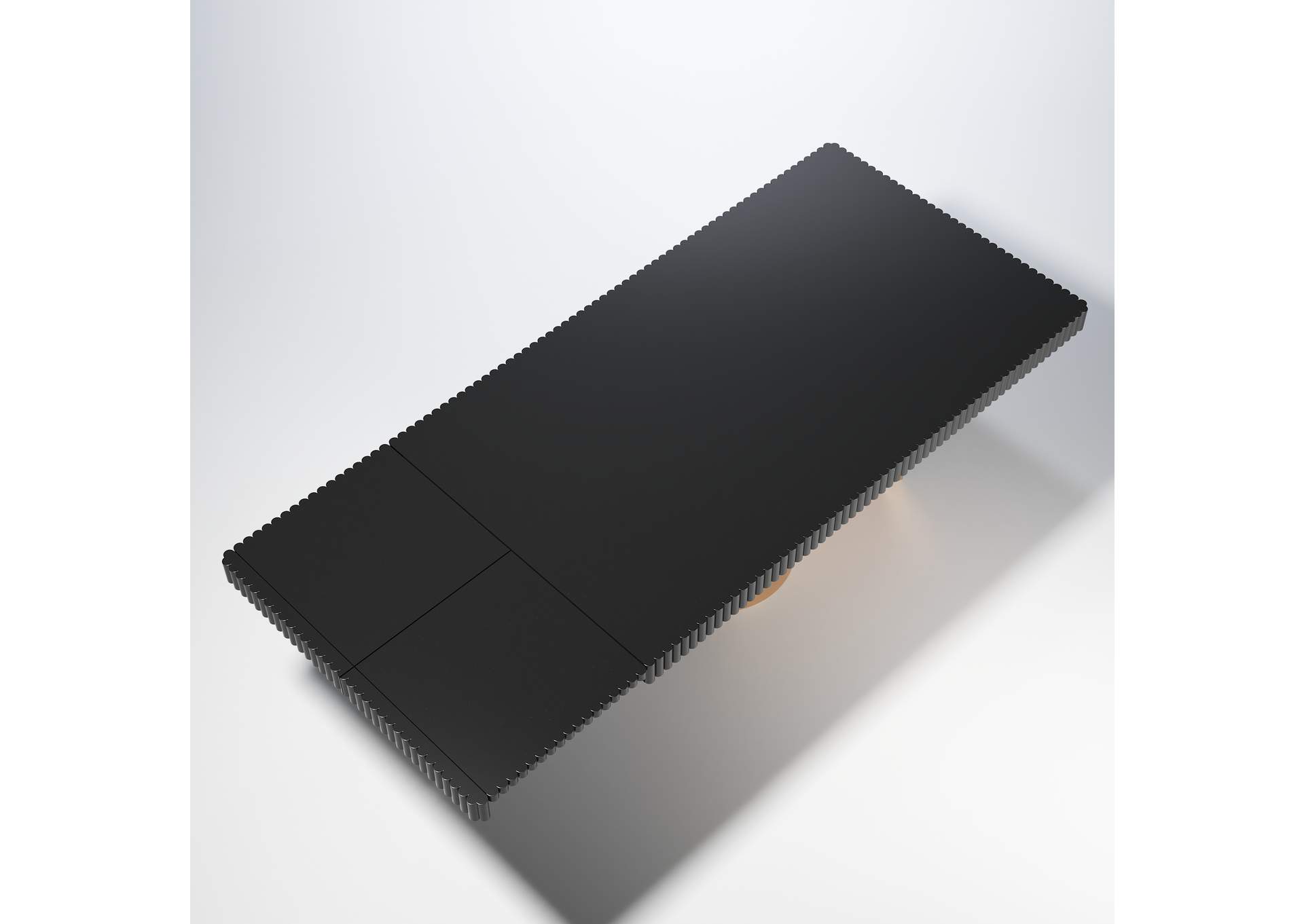 Wave Dining Table Dark Grey SET image 5