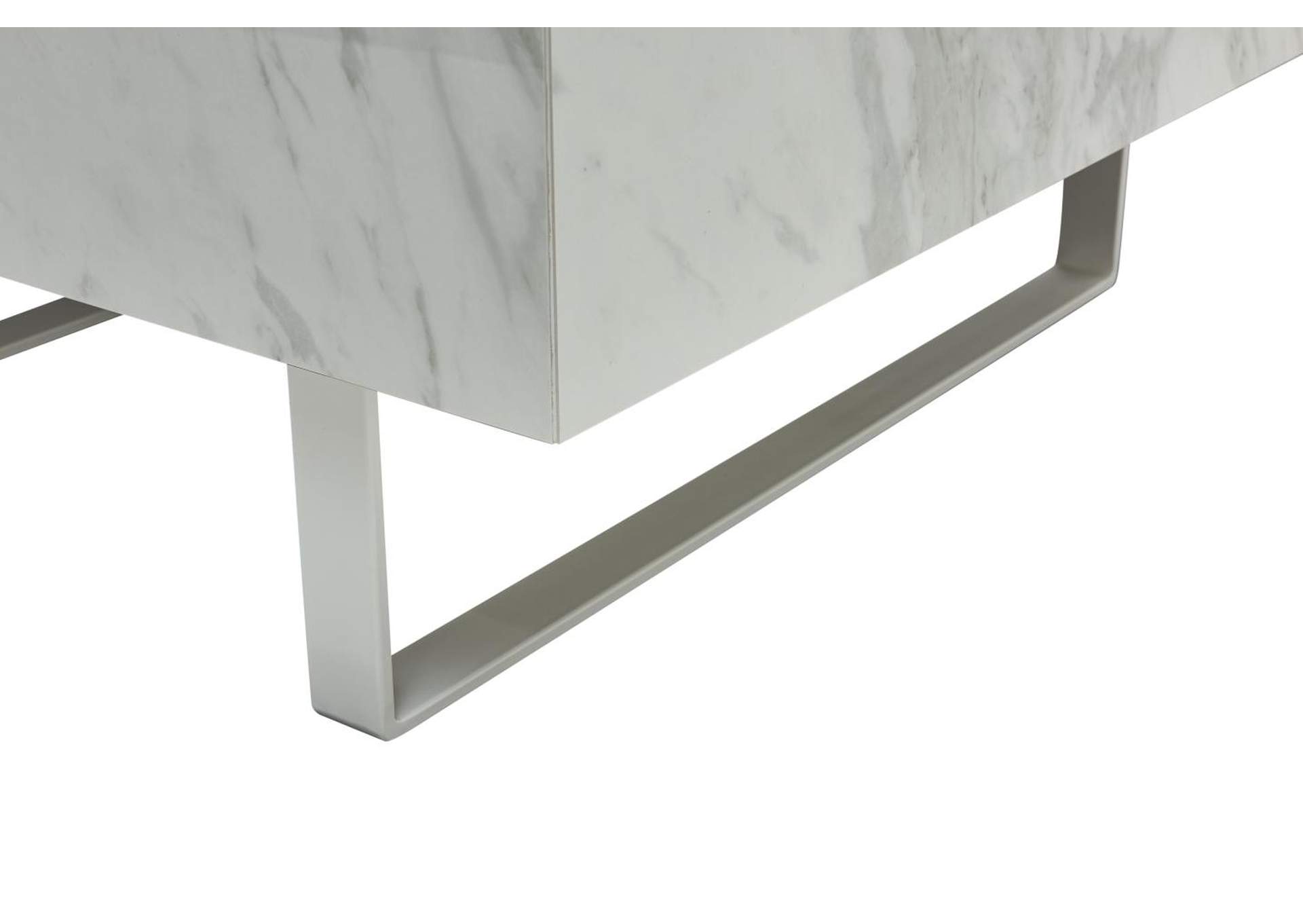 1497 White Marble Coffee Table SET image 6