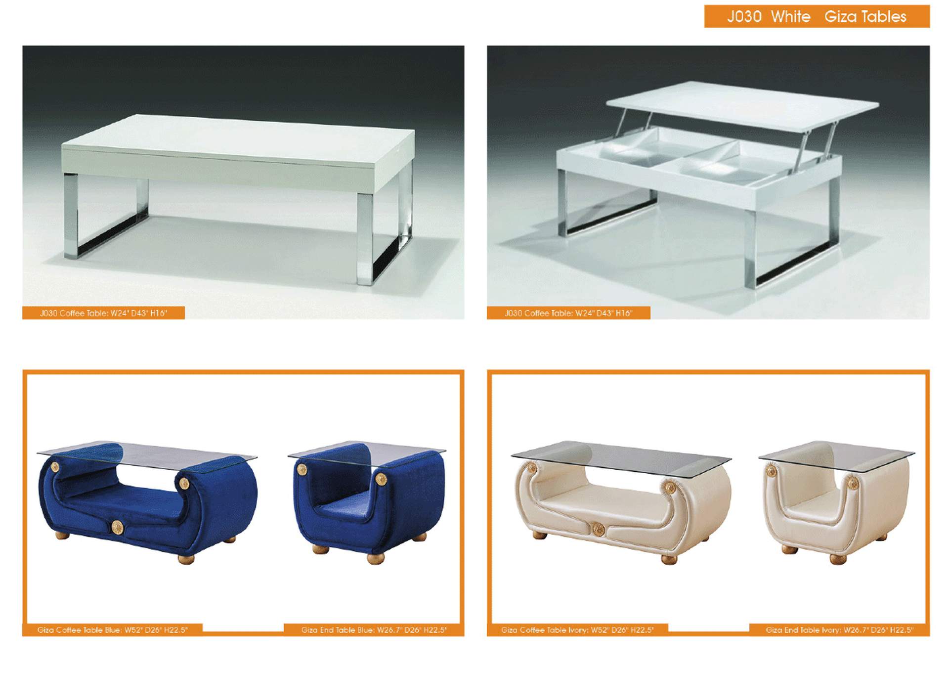 Giza Coffee And End Tables SET image 8